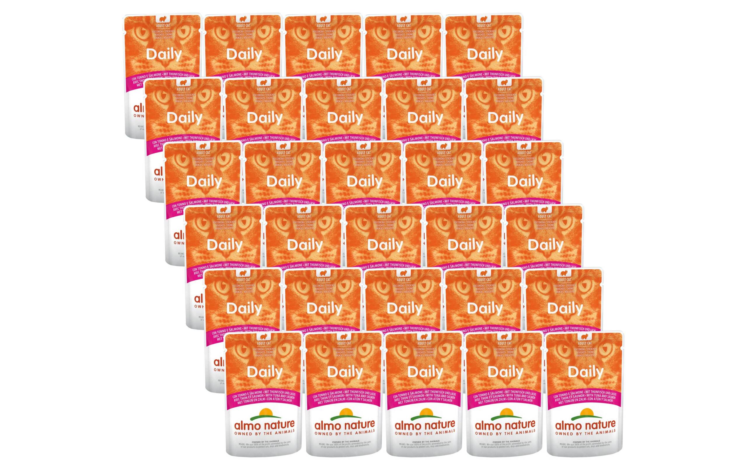 Almo Nature Nassfutter PFC Daily KIT Thunfisch/Lachs Beutel 30x70g – Bild 2