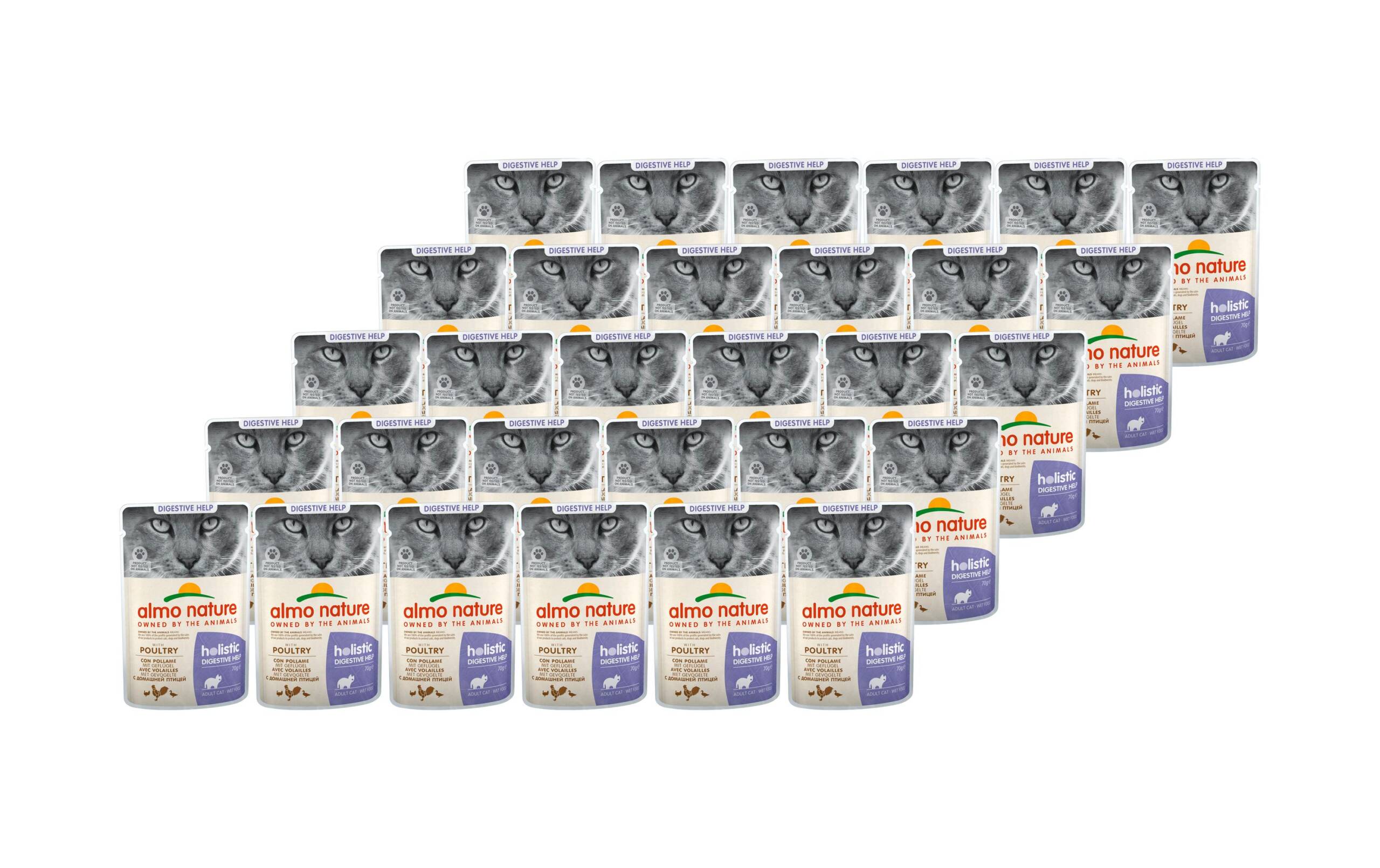 Almo Nature Nassfutter PFC Daily Dig. KIT Geflügel Beutel 30x70g