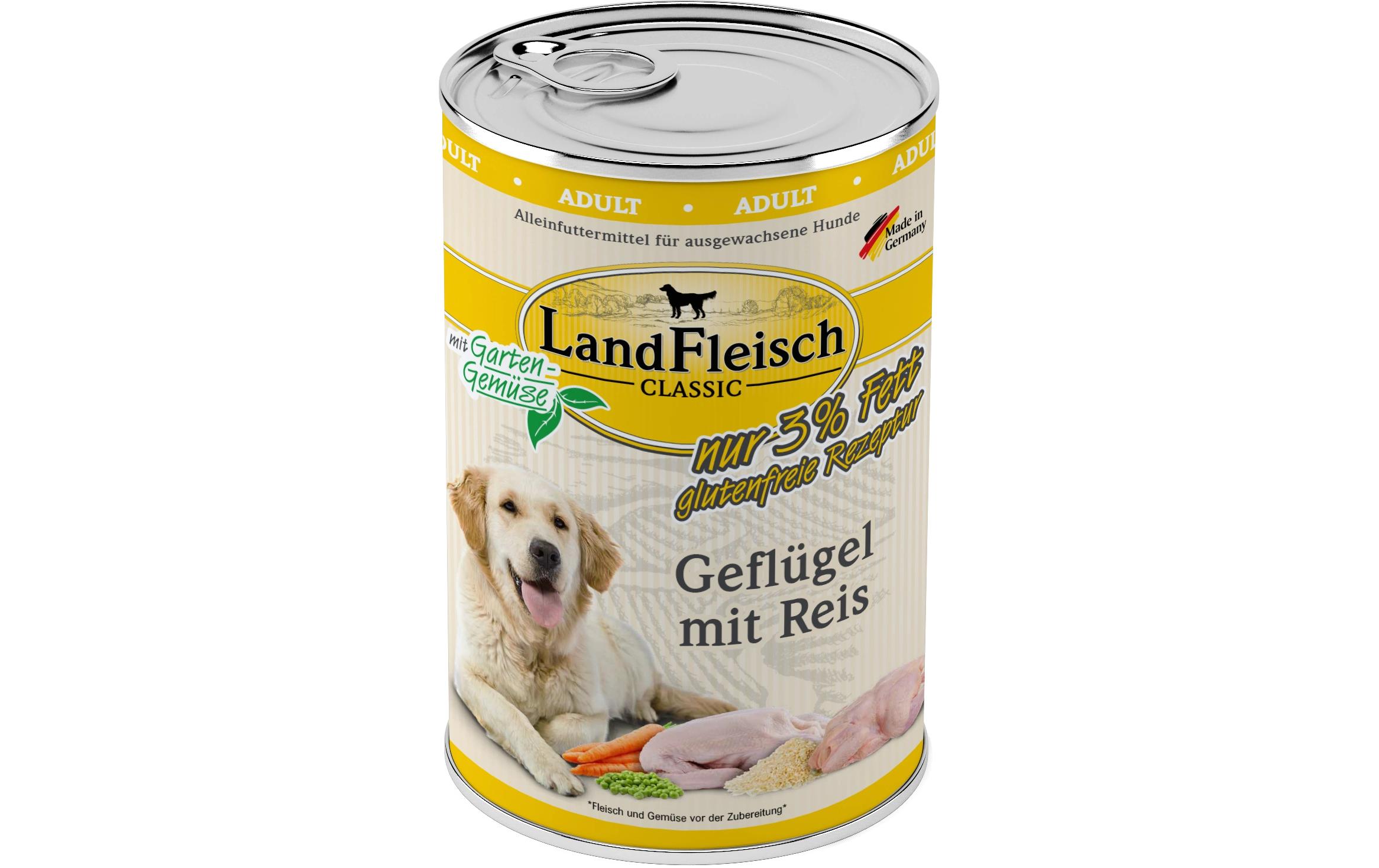 Landfleisch Classic Geflügel&Reis 400g