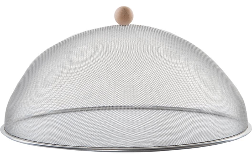 Esschert Design Fliegenhaube Edelstahl L Buchenholz, 43x21.9 cm (DxH)