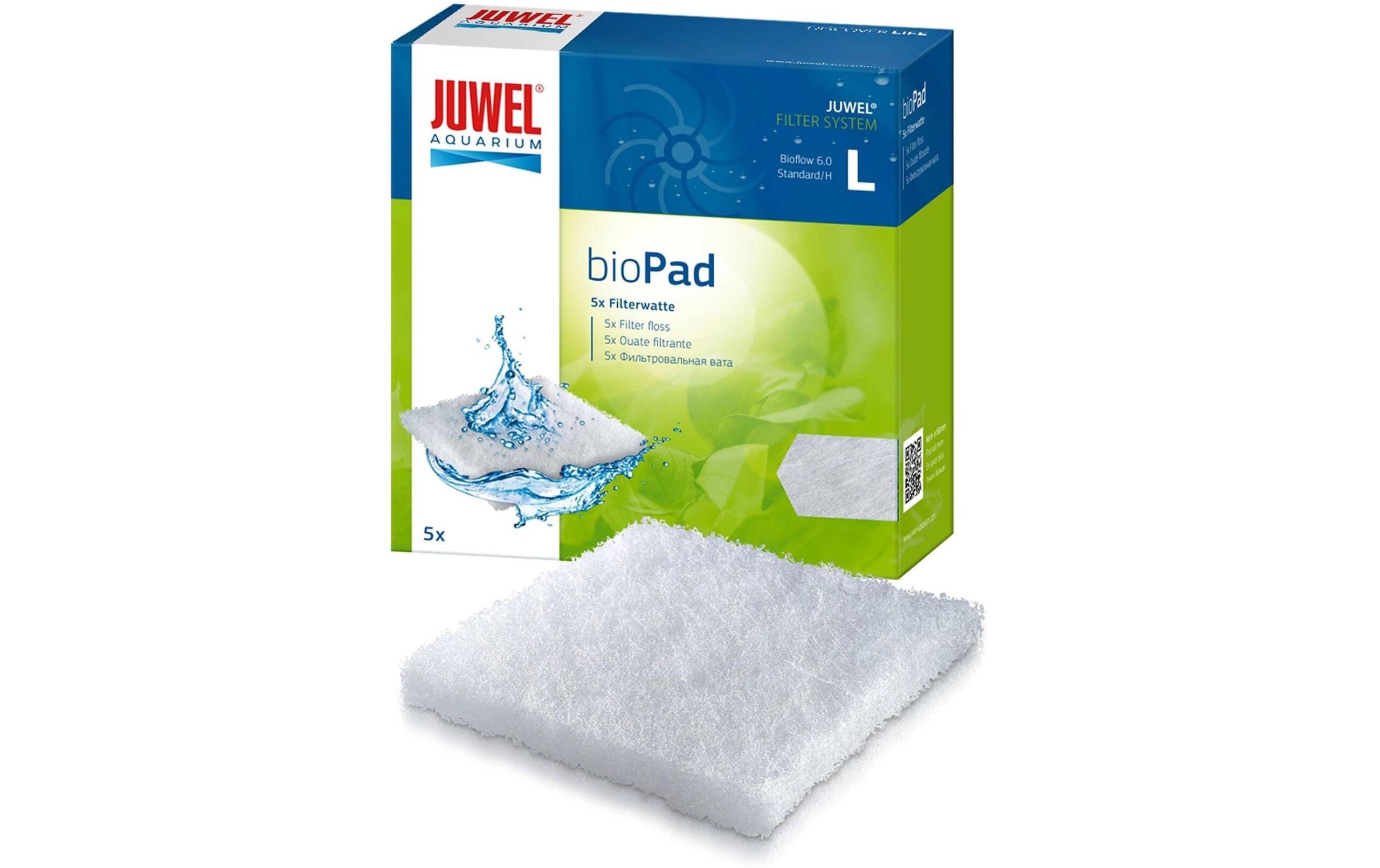 Juwel Filterwatte bioPad L,  5 Stk Standard, zu Bioflow L