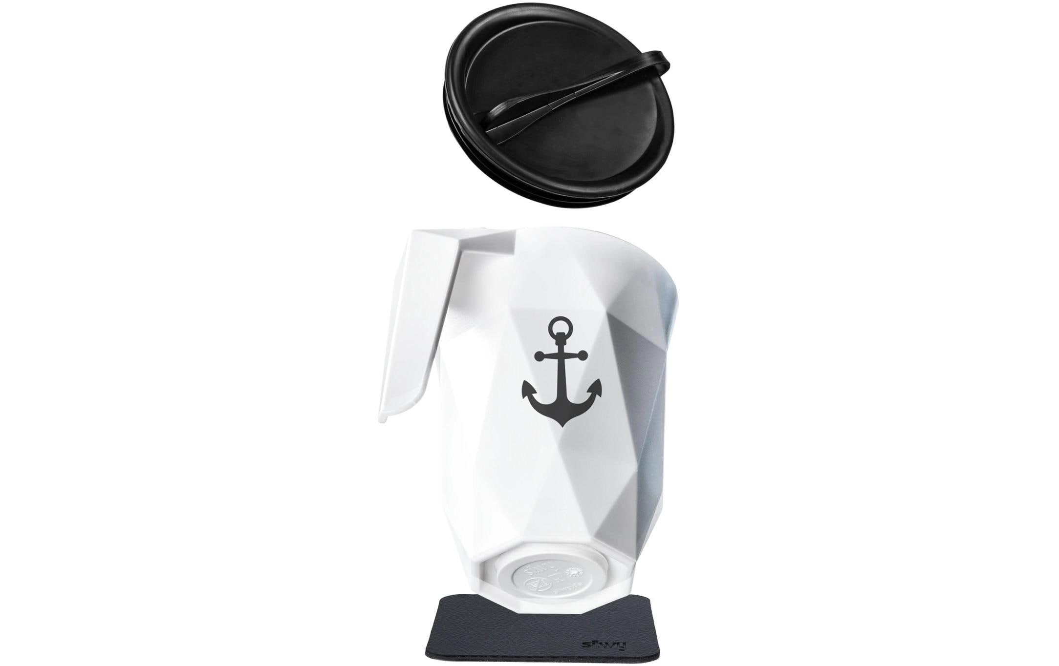 silwy Magnet-Kunststoff-Henkeltasse TO-GO REISELUST BLACK