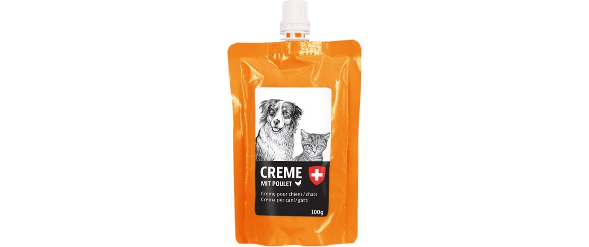 natura Dog & Cat Creme mit Poulet 100 g