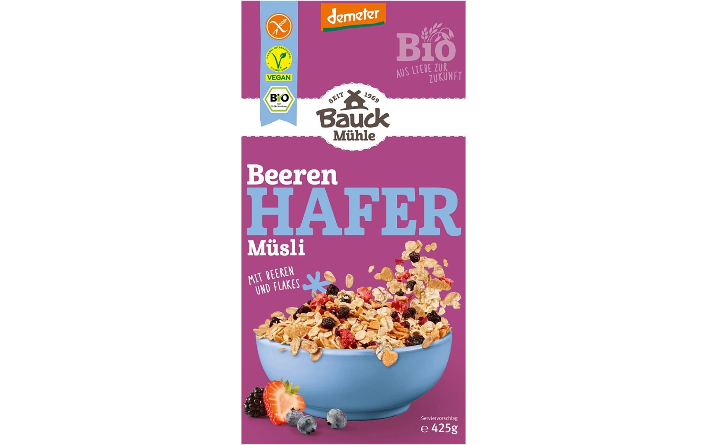 Hafer Müsli Beere glutenfrei 425 g