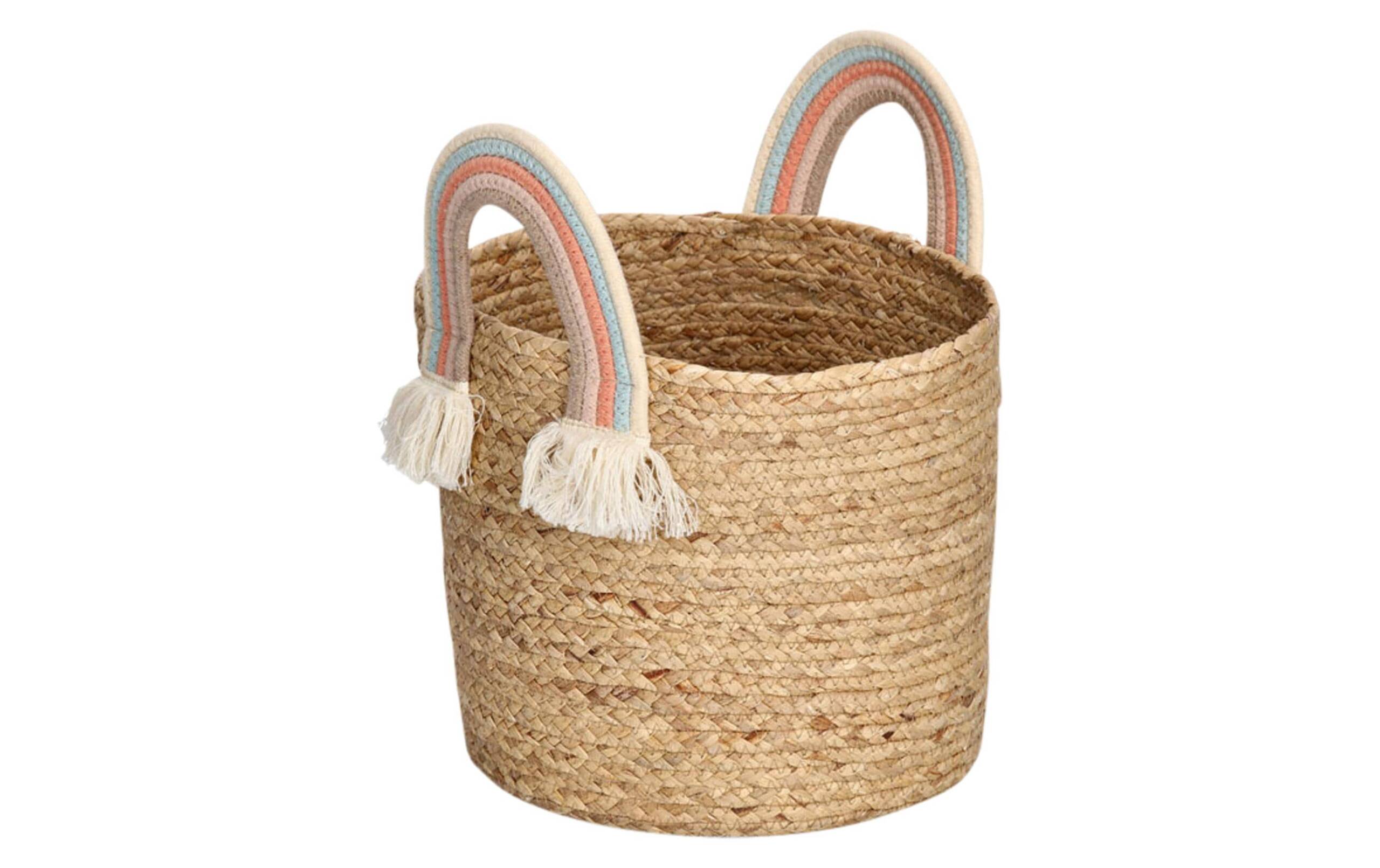 Zeller Aufbewahrungskorb Rainbow natur Seegras / D30x30cm