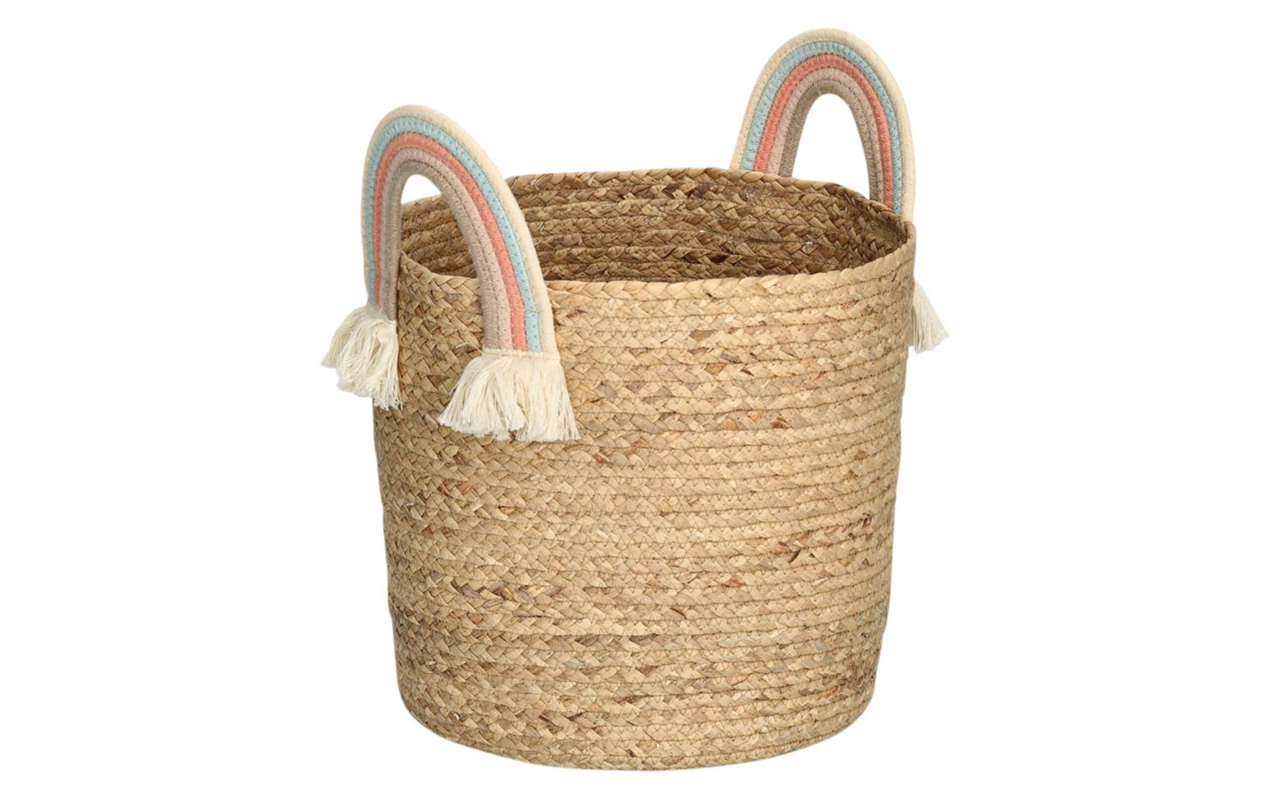 Zeller Aufbewahrungskorb Rainbow natur Seegras / D35x34cm