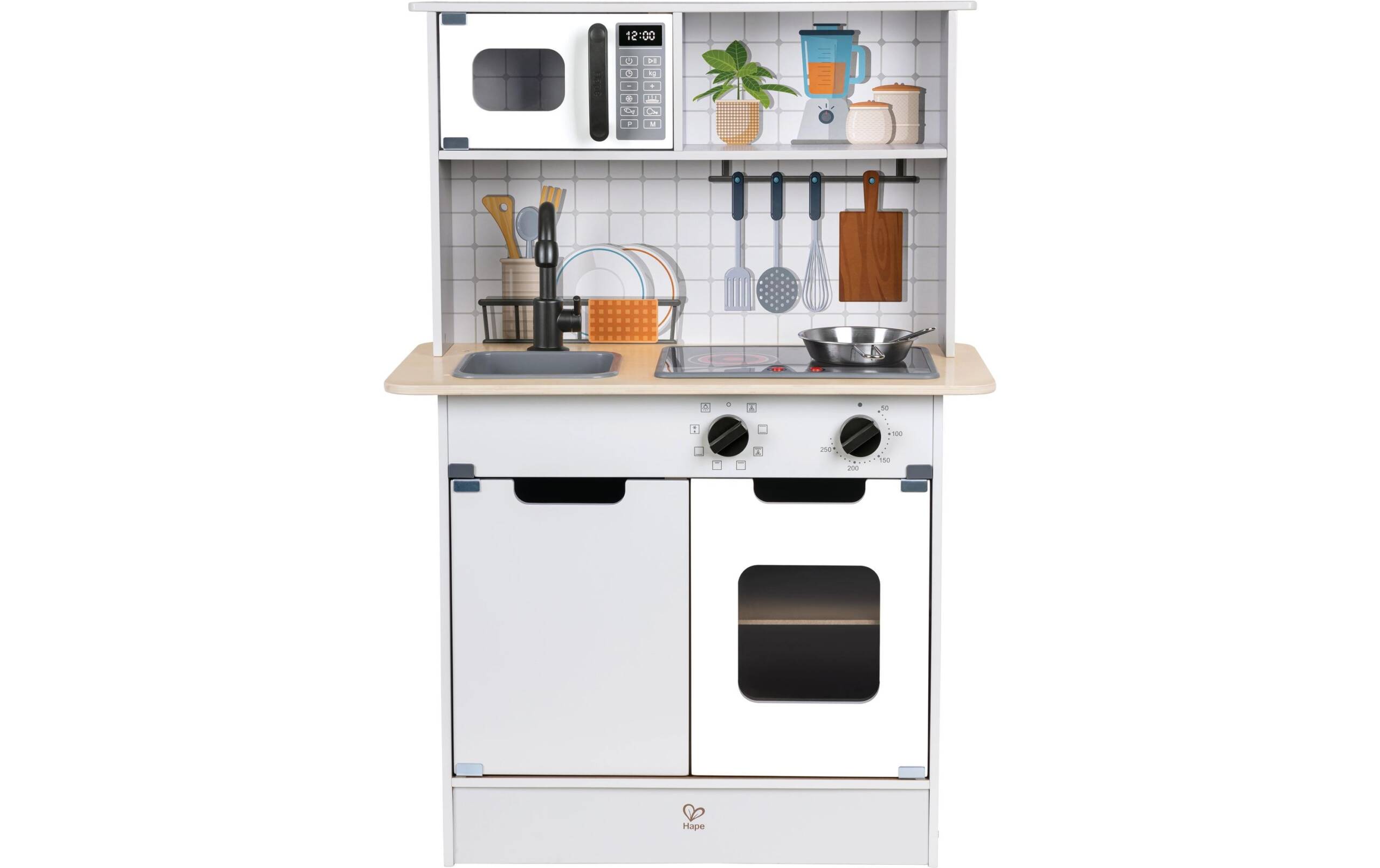 Moderne Küche mit Licht und Kochgeräuschen FSC