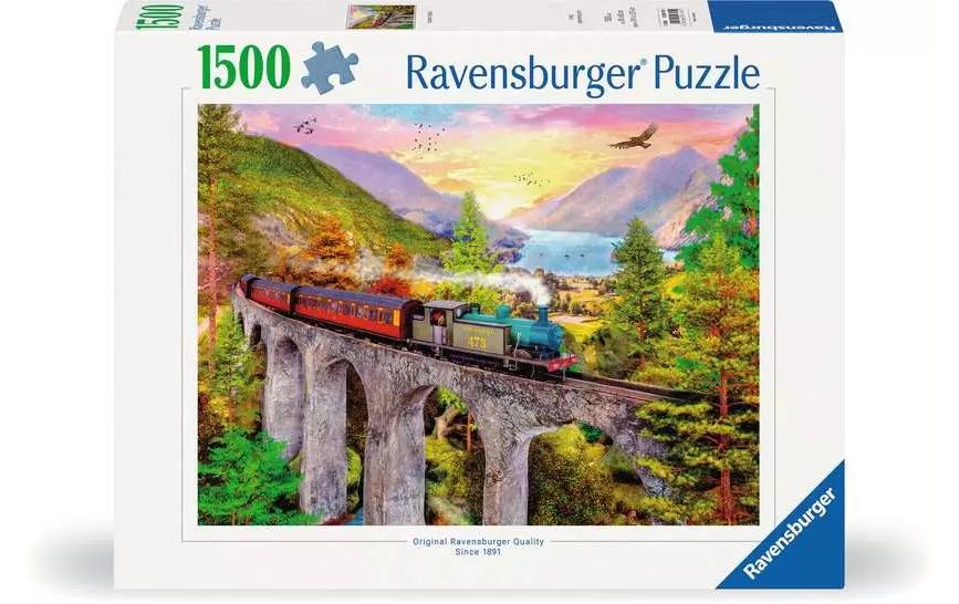 Puzzle Zugfahrt im Herbst 14-99 Jahre