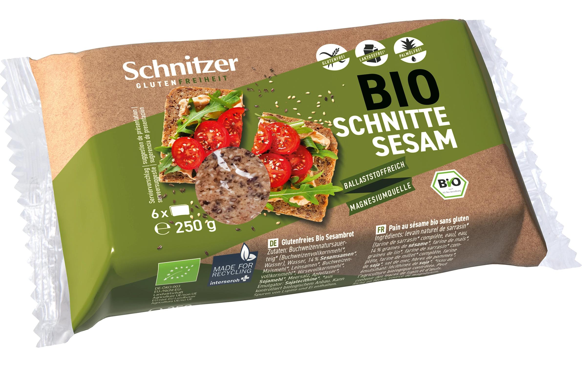 Schnitzer Bio Schnitte Sesam 250g (6 Schnitten)