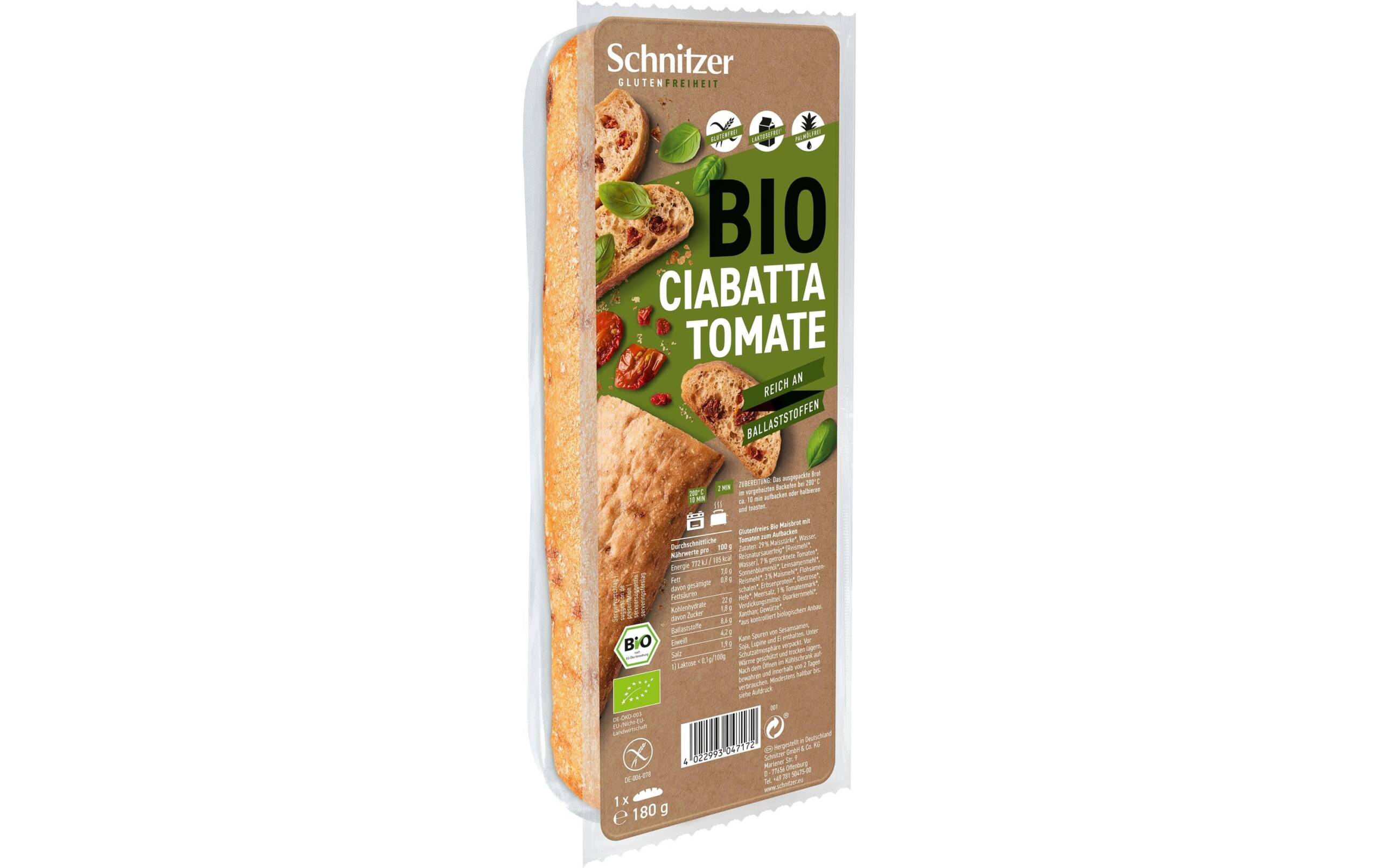 Schnitzer Bio Ciabatta Tomate 180g