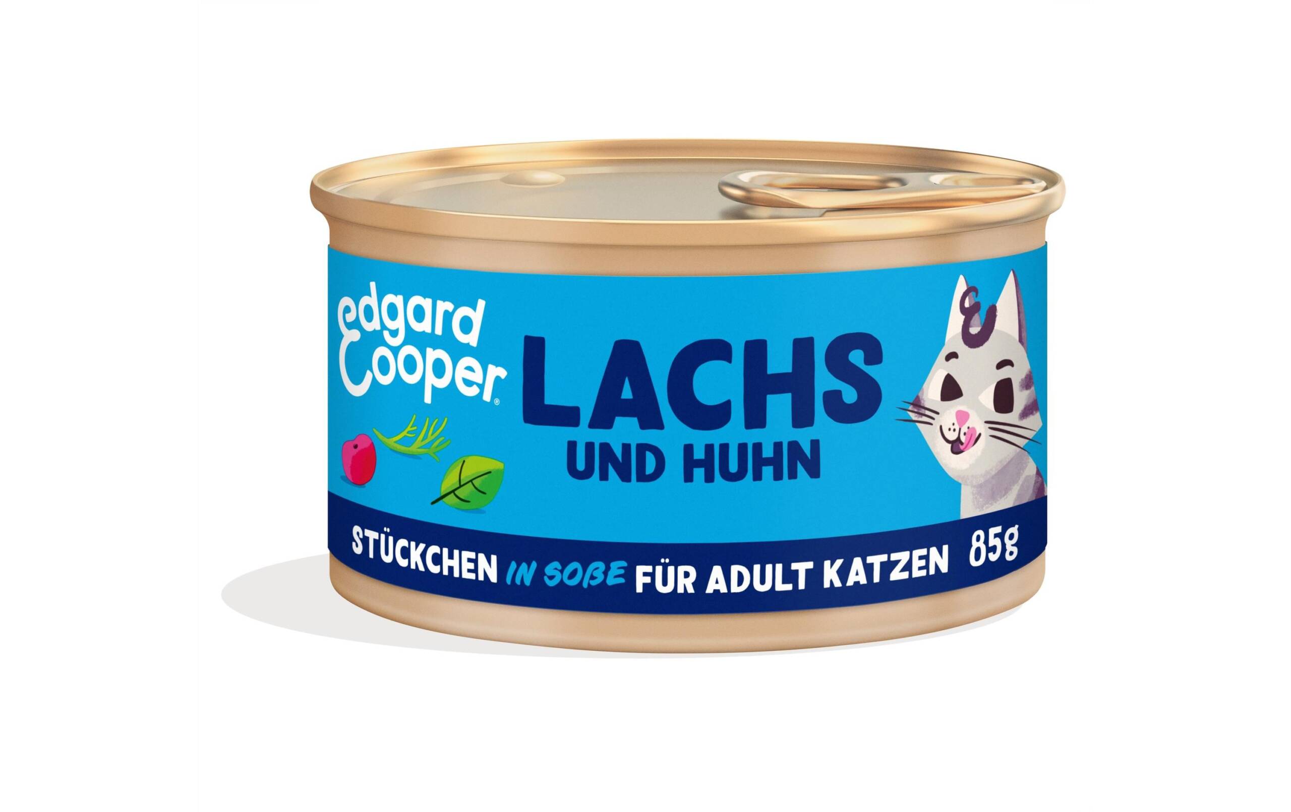 Edgard&Cooper Adult Paz. Lachs + Huhn mit Cranberrys 18x85g
