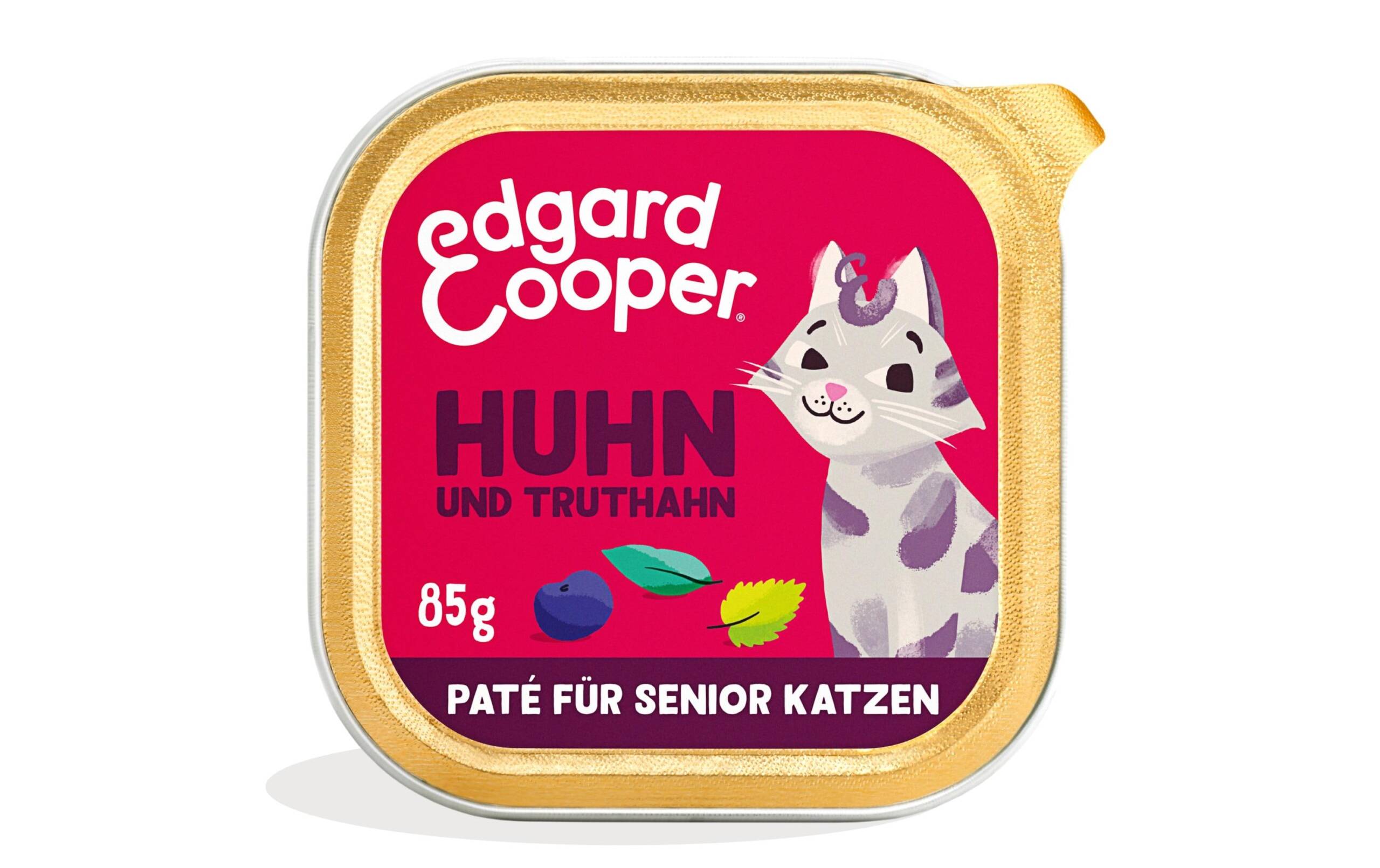 Edgard&Cooper Senior Huhn + Truthahn mit Blaubeeren 16x85g