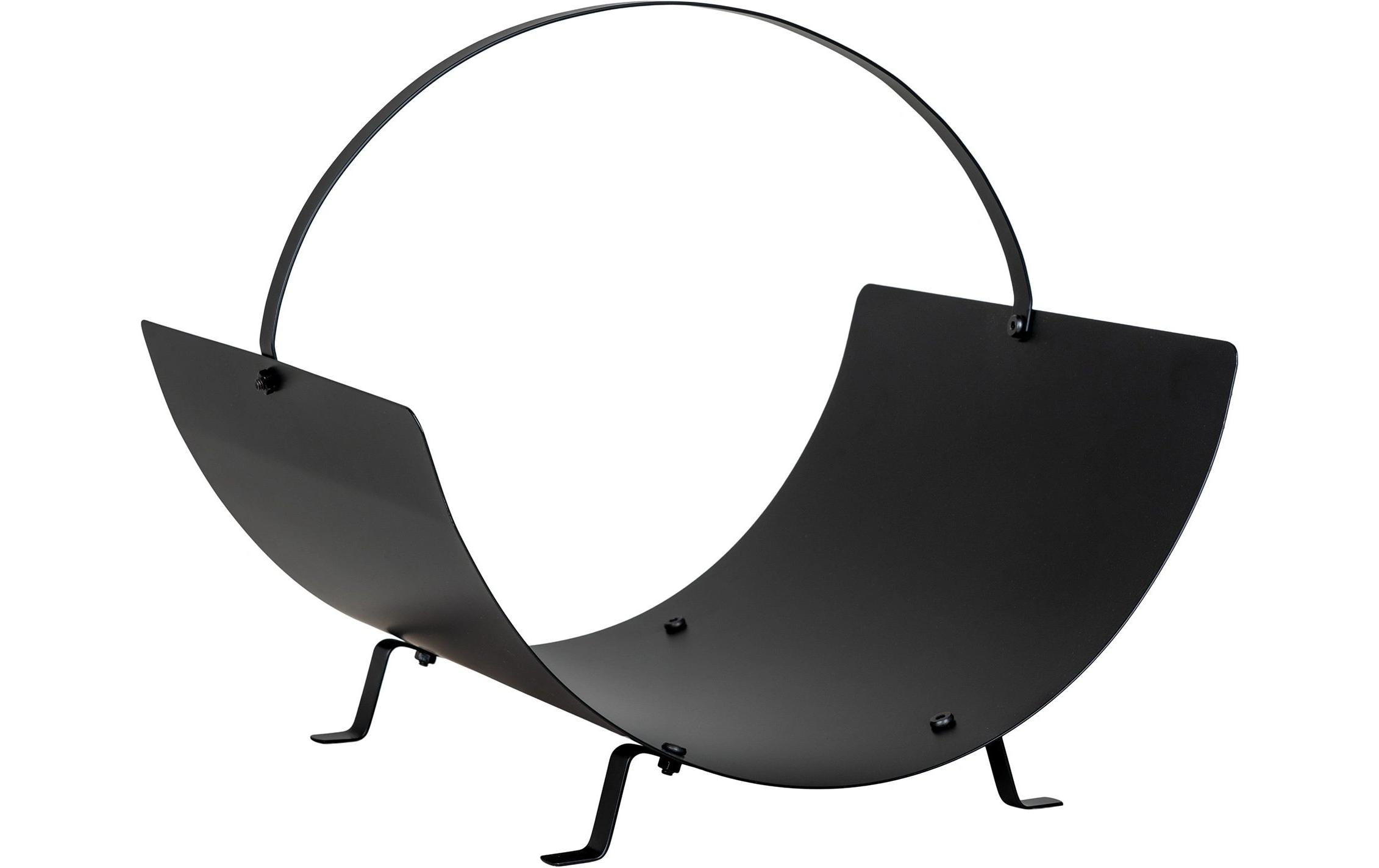 House Nordic  Tires Holzhalter Stahl, Schwarz, 40x35x33.5 cm