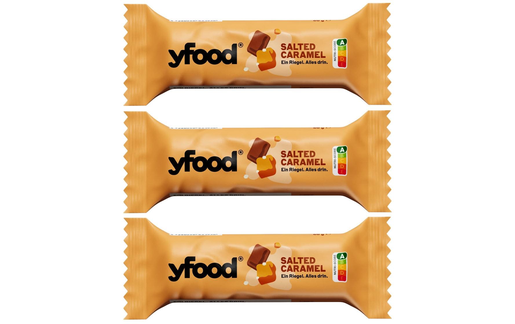 YFood High-Protein Riegel 3x60g KIT Salted Caramel