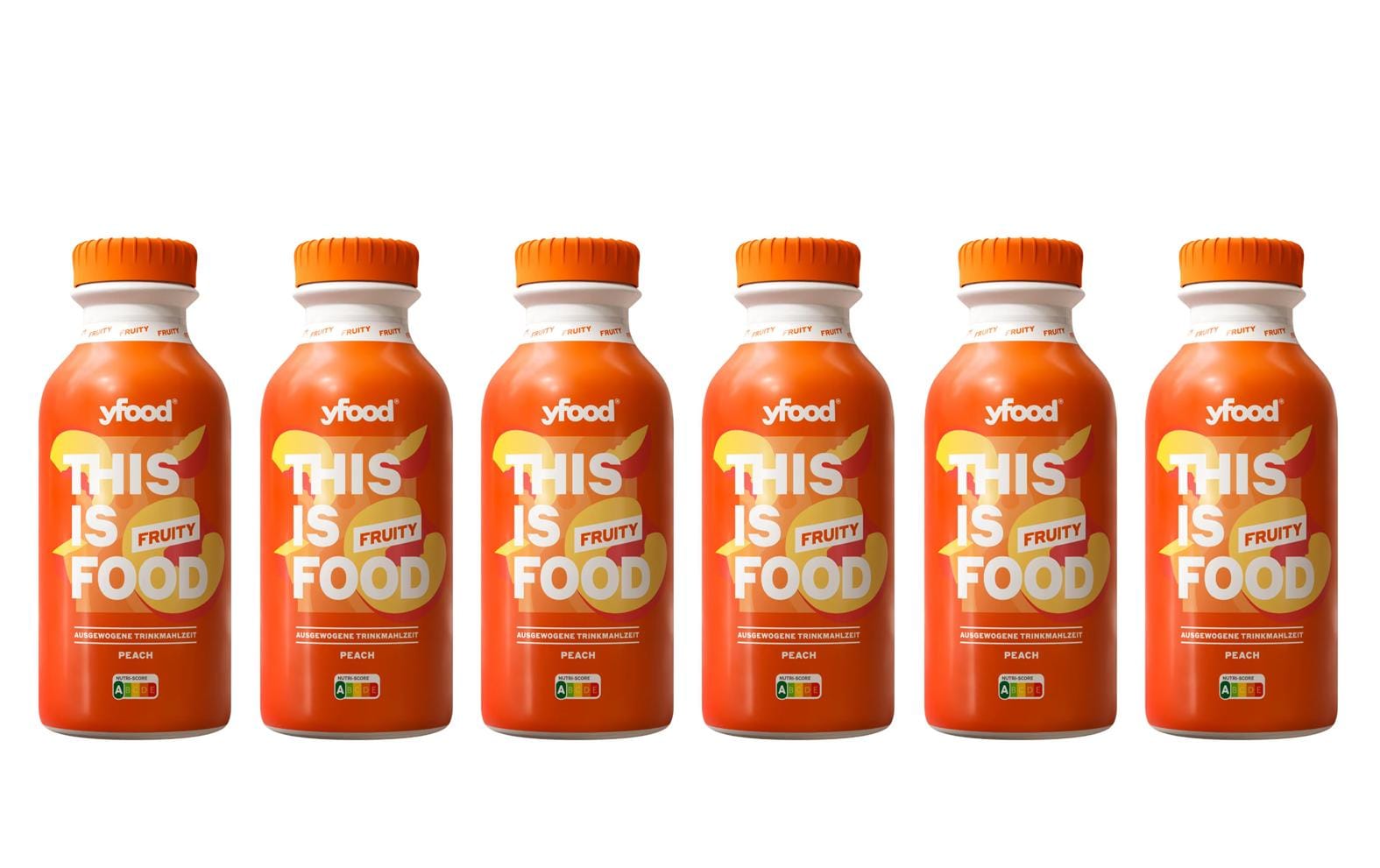 YFood Trinkmahlzeit Fruity Peach KIT 6 x 500ml