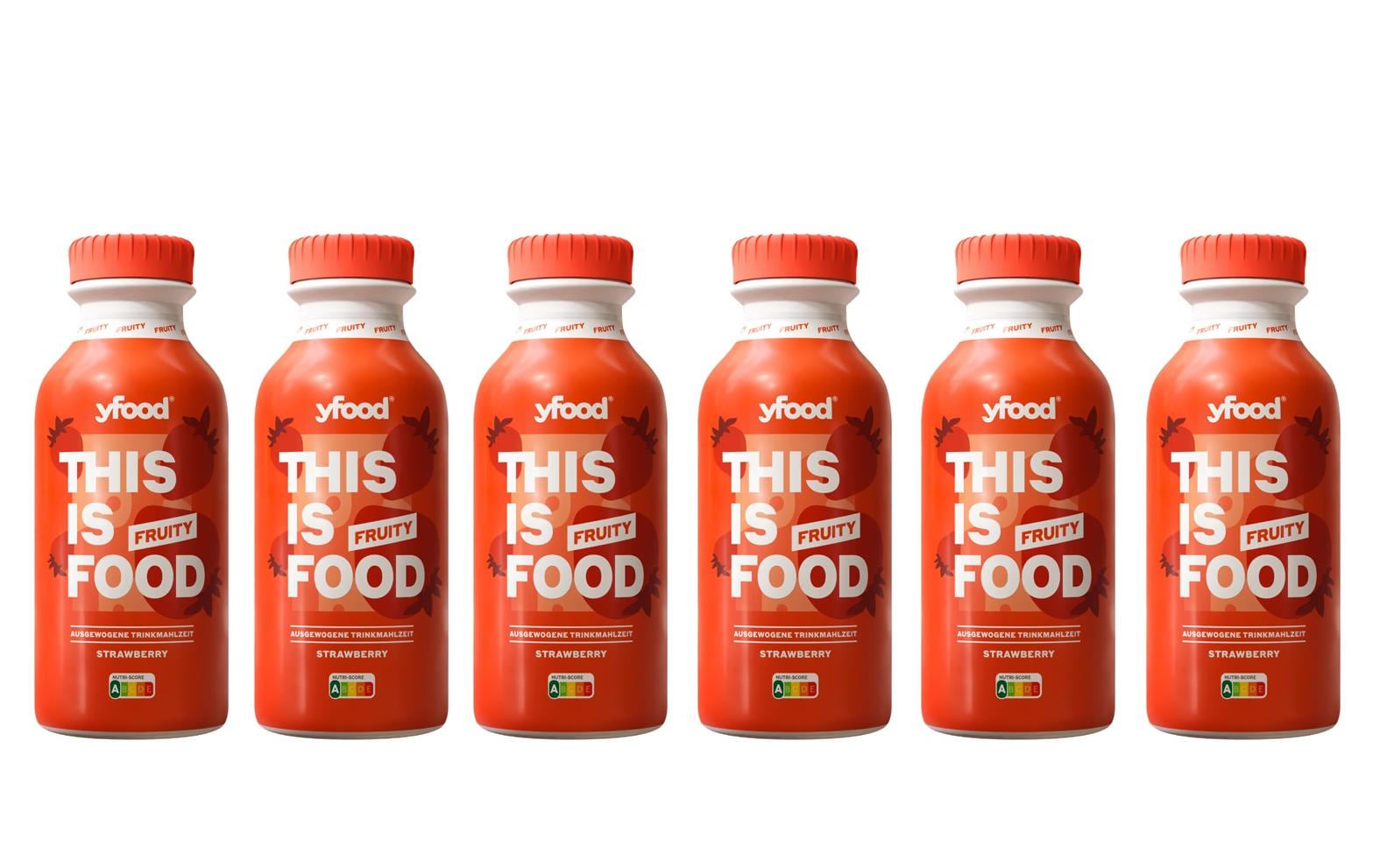 YFood Trinkmahlzeit Fruity Strawberry KIT 6 x 500ml