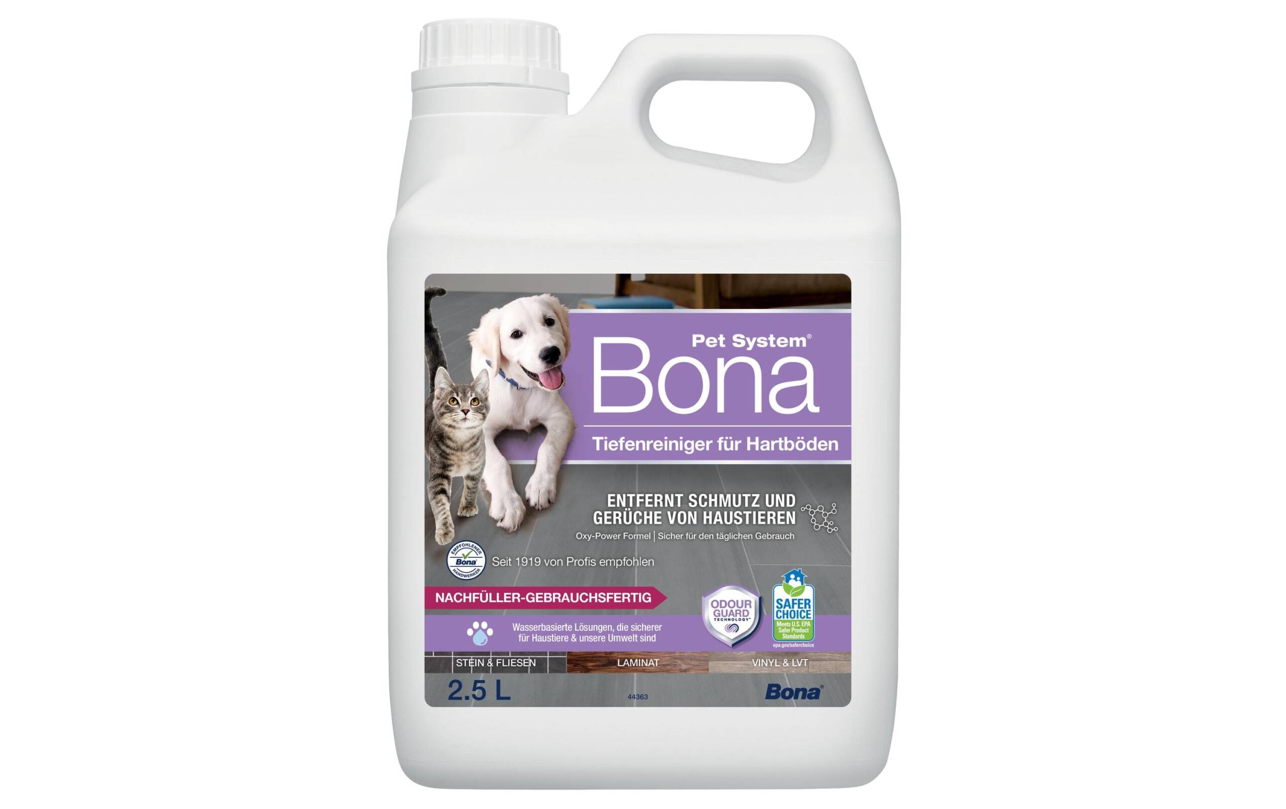 Bona Tiefenreiniger Nachfüllkanister 2.5 L Pet System, für Hartböden