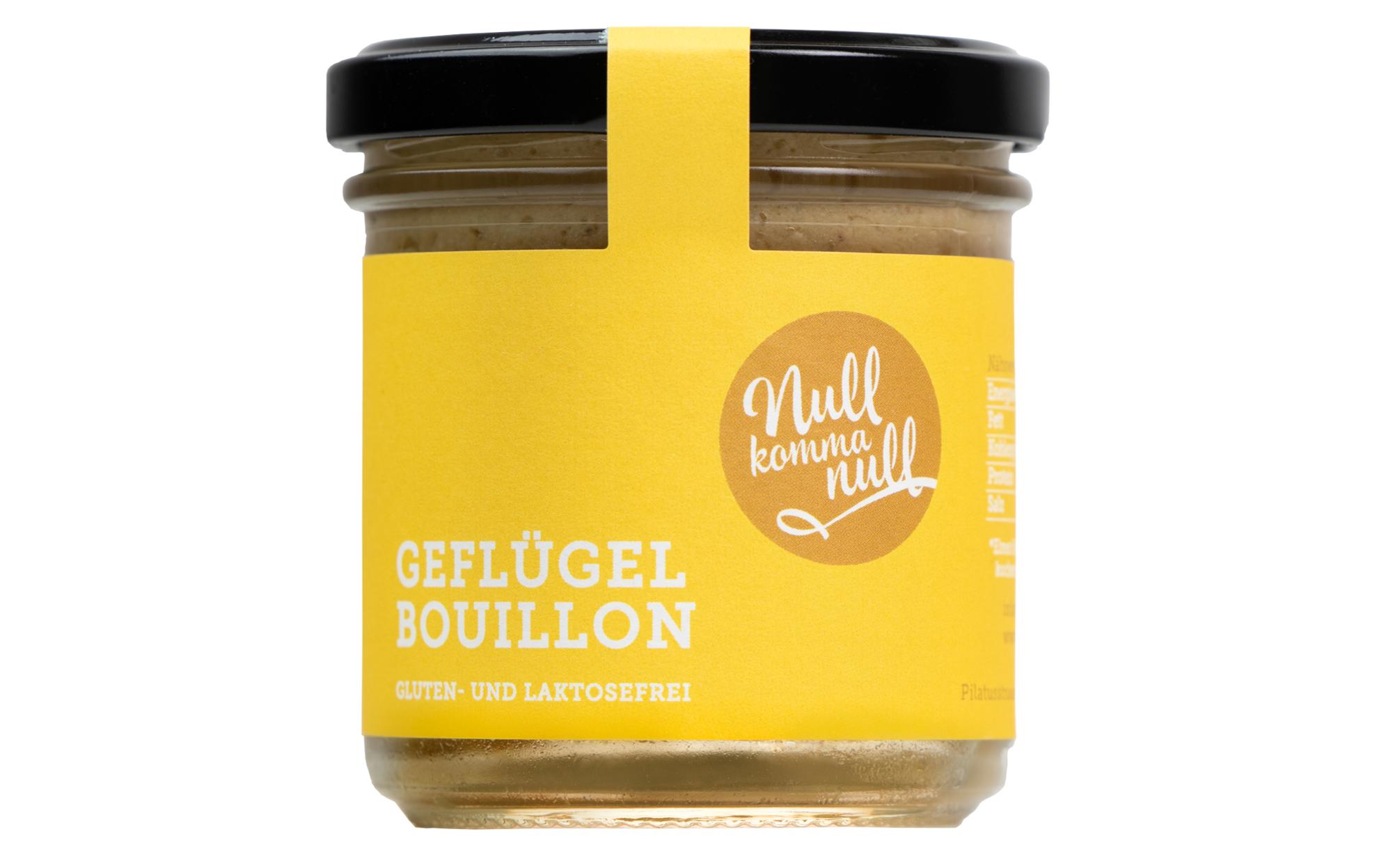 Nullkommanull Geflügel Bouillon 160g BIO CH-Geflügelfleisch 38 %, Glas