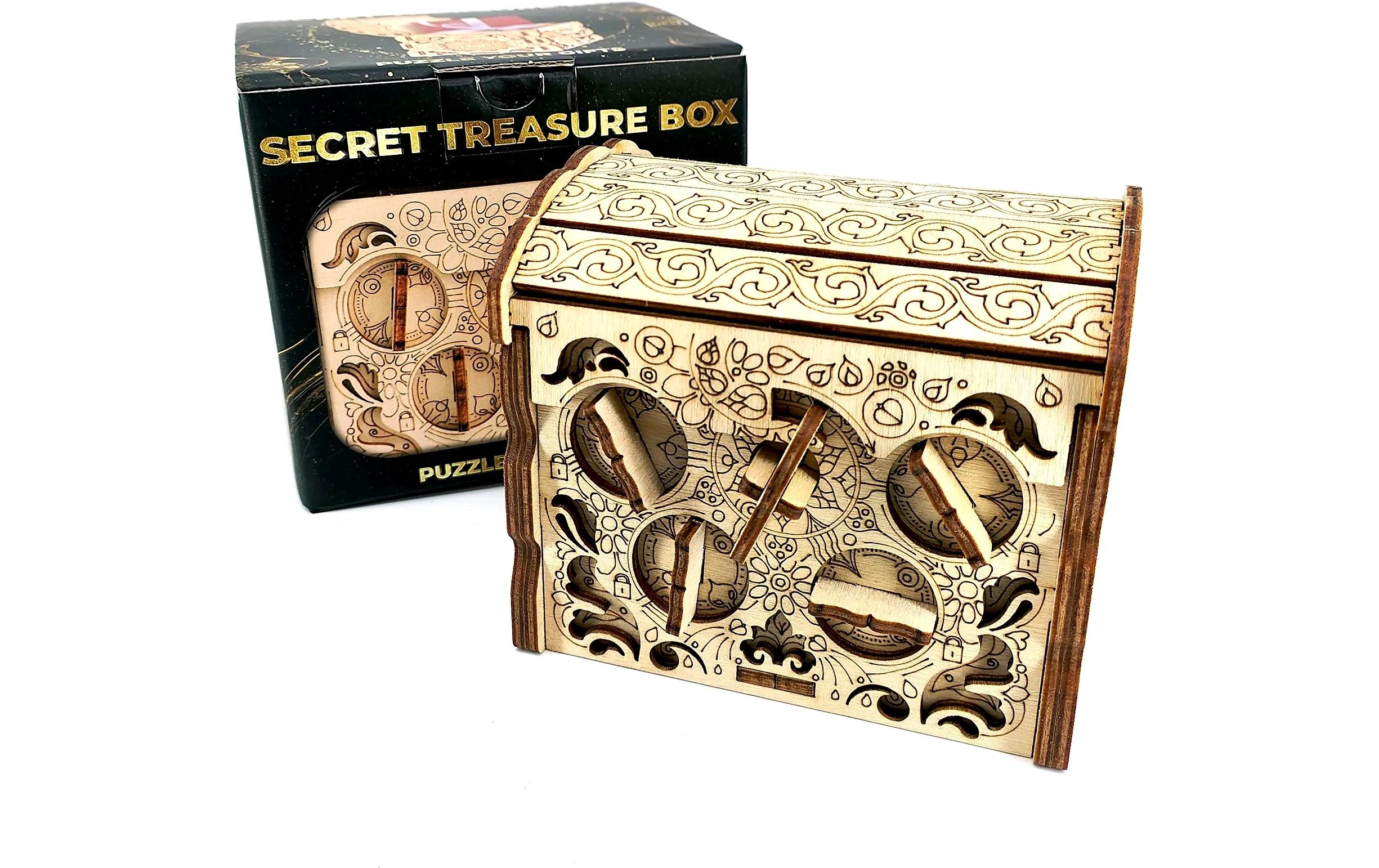 Secret Box Treasure Rätselbox aus Holz