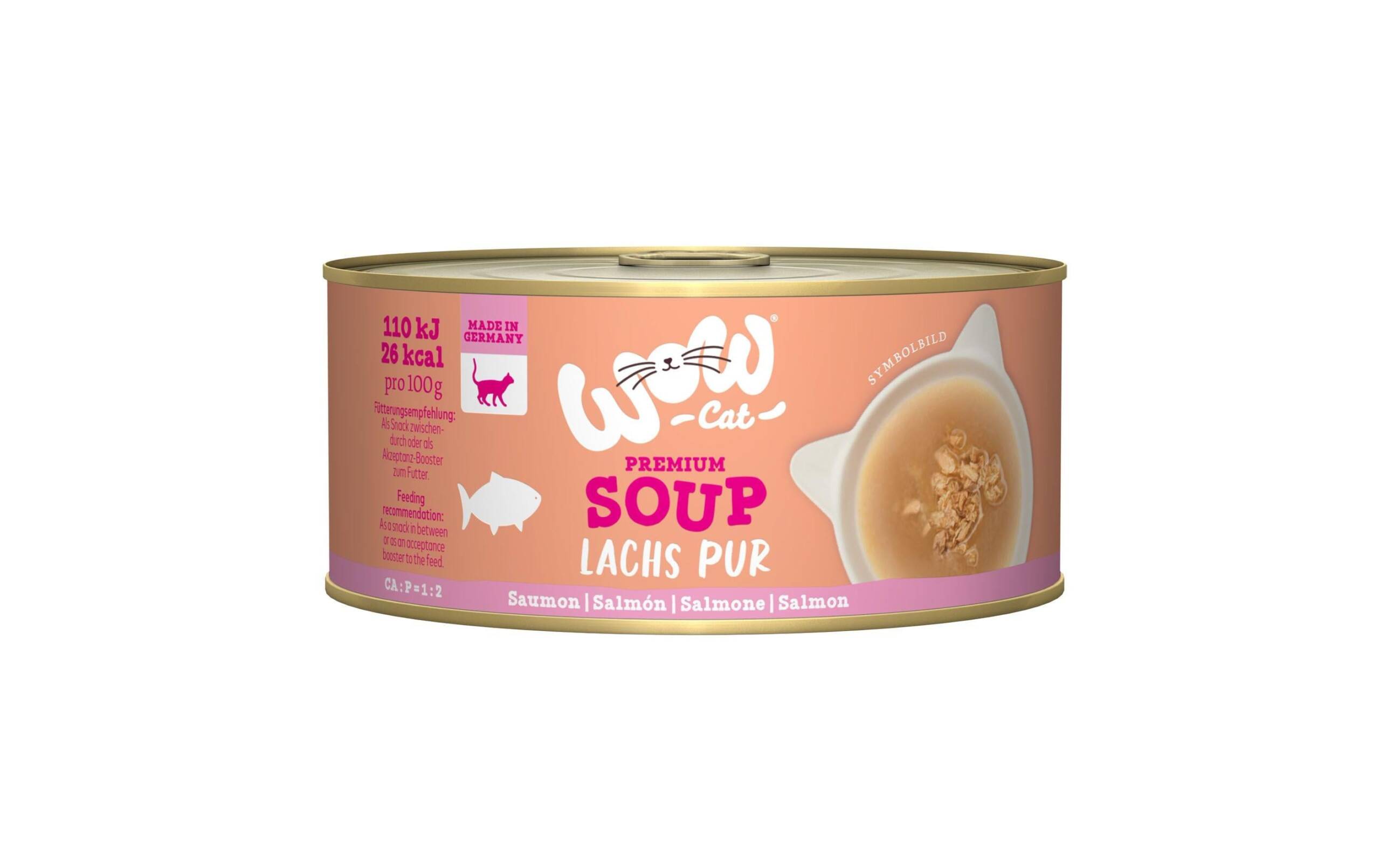 WOW CAT Suppe mit Lachs 70g