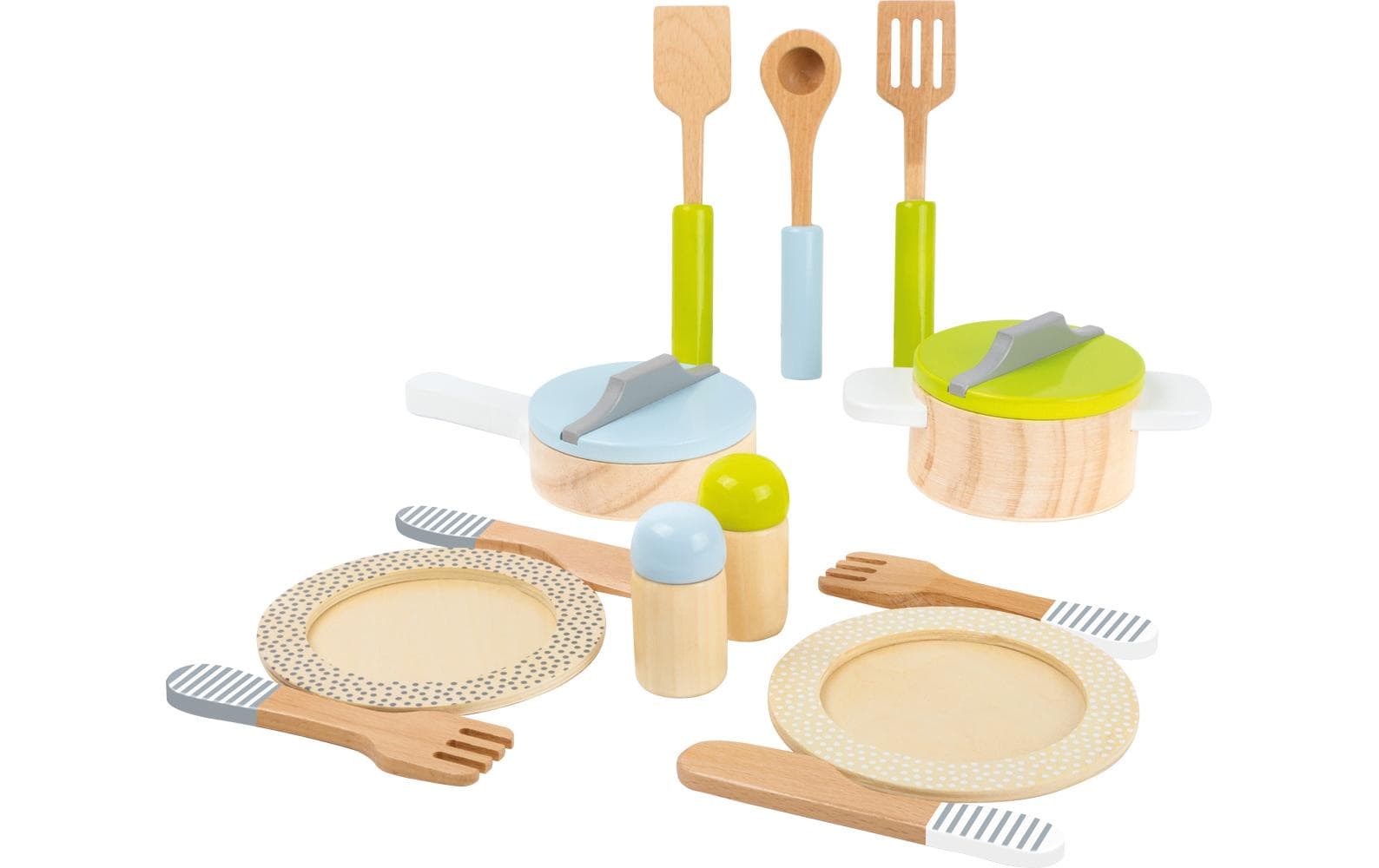 Geschirr- und Topfset Kinderküche