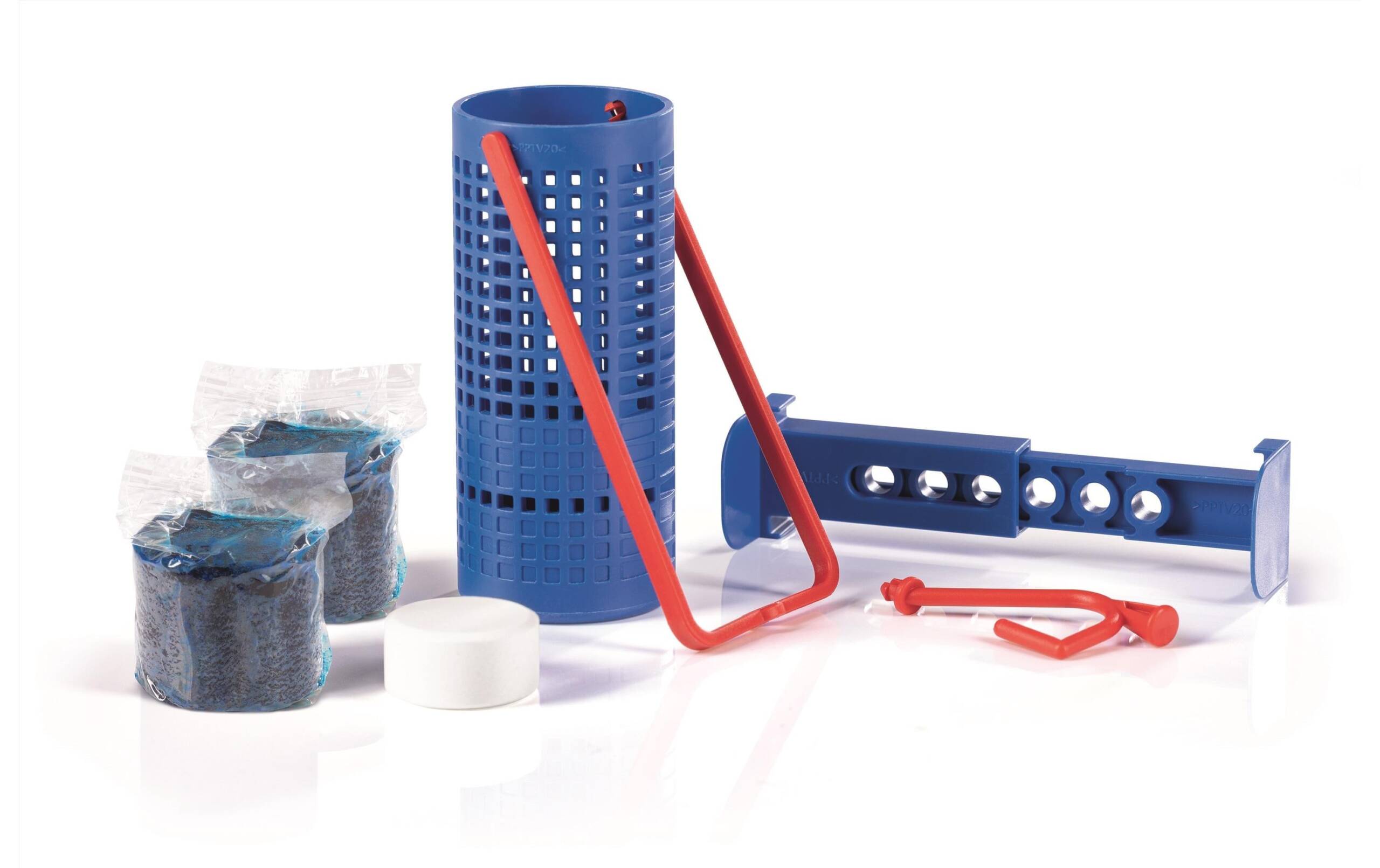 WC-Star Hygienesteinhalter Starter Set 1x Spülkasten-Einhänger, 2x Tabs, 1x Kalk