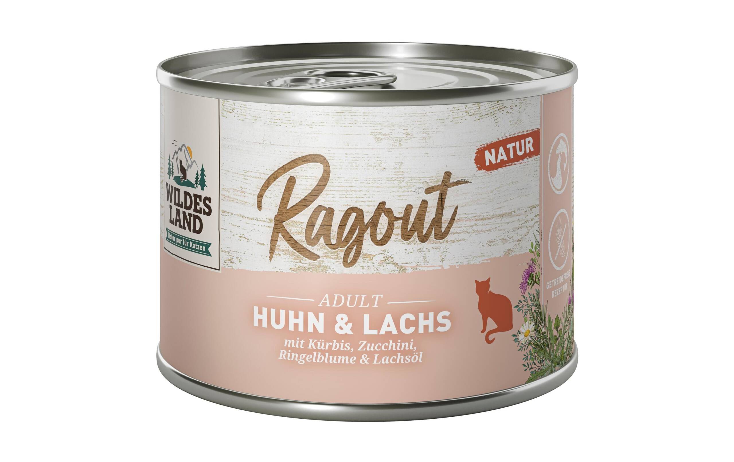 Wildesland Cat Ragout Huhn & Lachs 6x180g