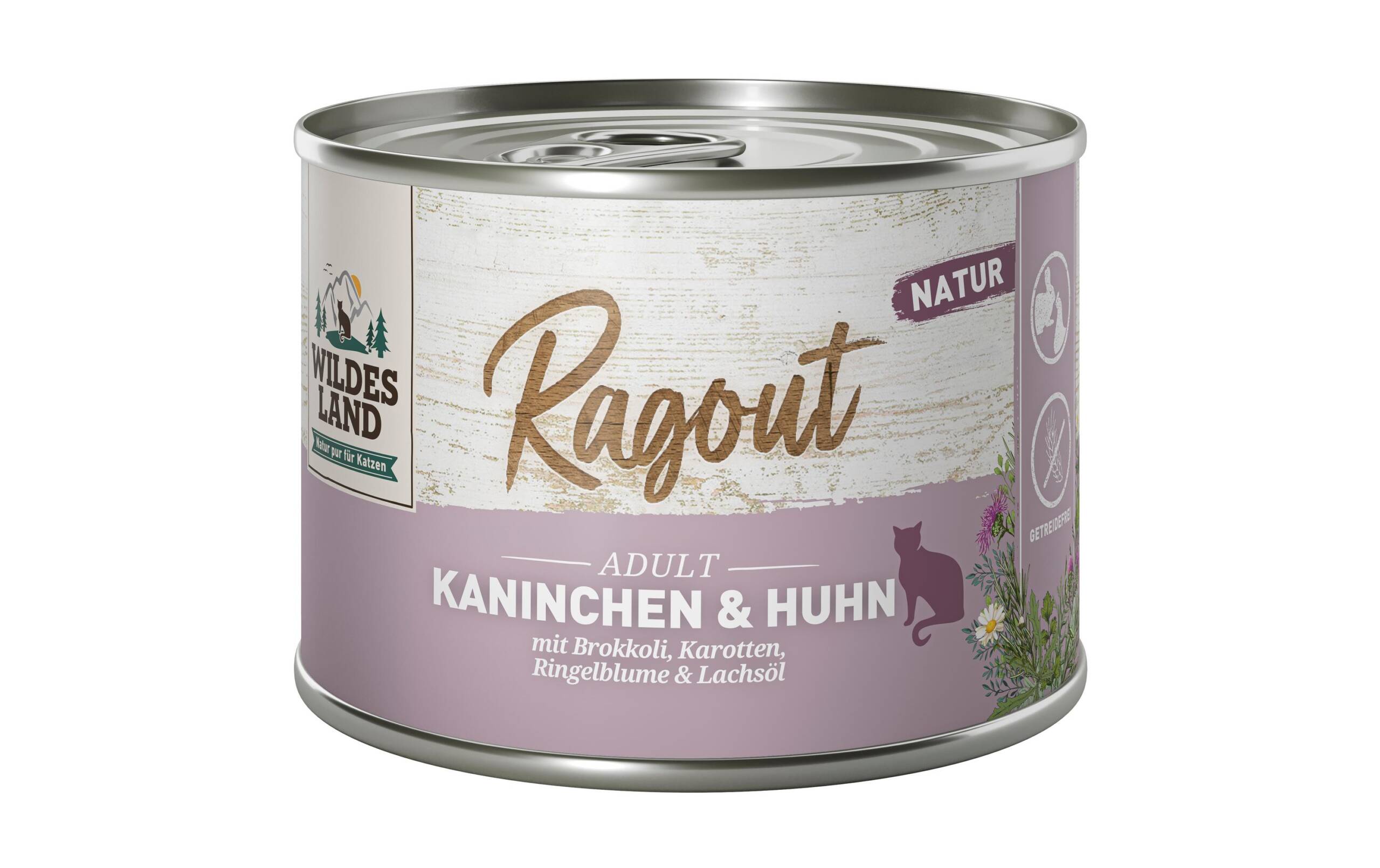 Wildesland Cat Ragout Kaninchen & Huhn 6x180g