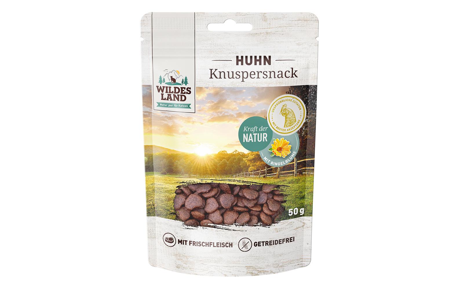 Wildesland Cat Snack Knuspersnack Huhn 50g