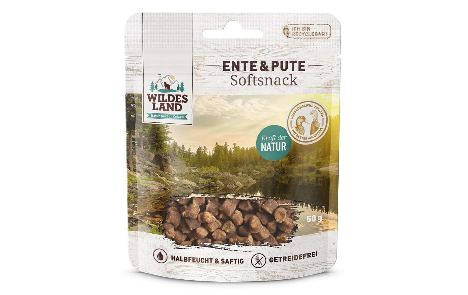 Wildesland Cat Softsnack Ente & Pute 50g