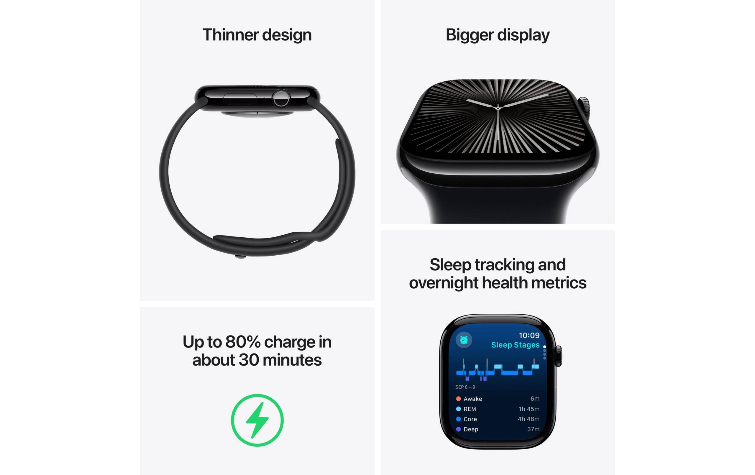 Apple Watch S10 CEL 46 Natural Titan Loop S mit Natural Milanese Loop - S/M – Bild 4
