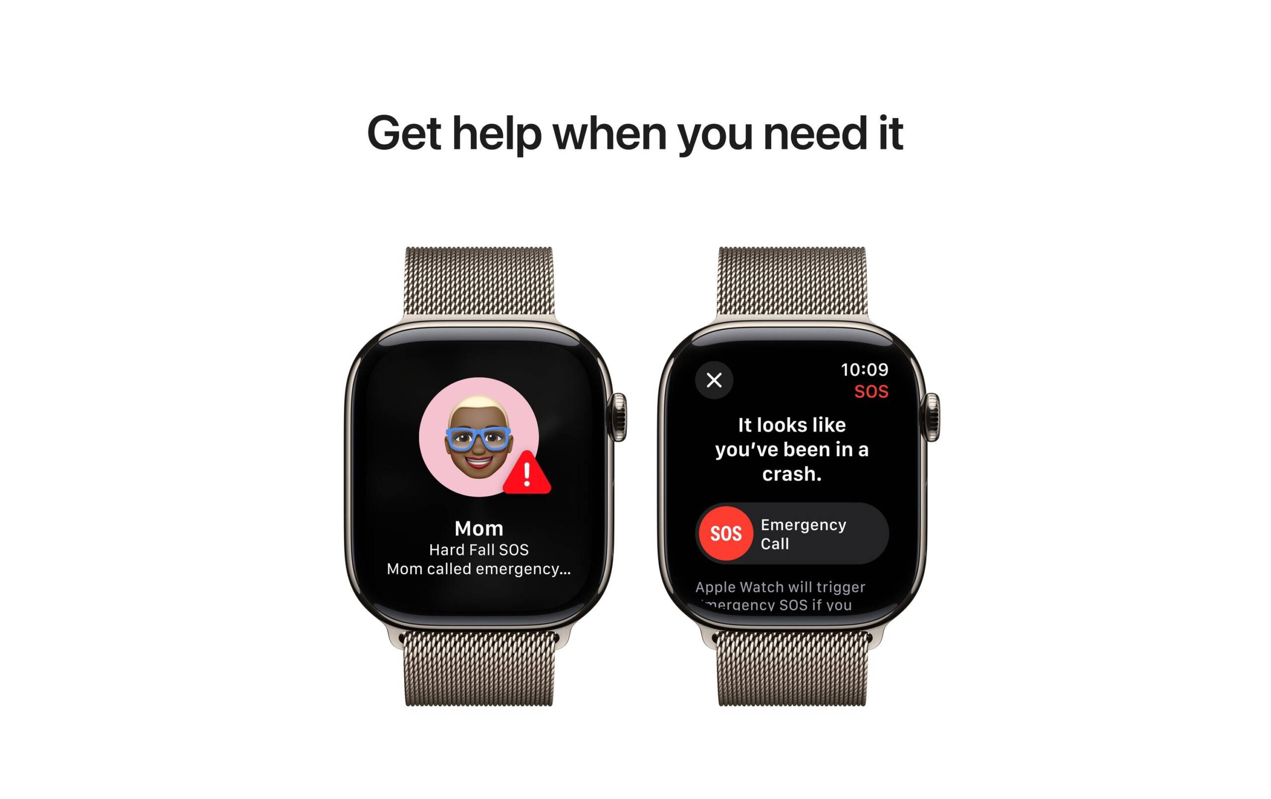 Apple Watch S10 CEL 46 Natural Titan Loop S mit Natural Milanese Loop - S/M – Bild 7