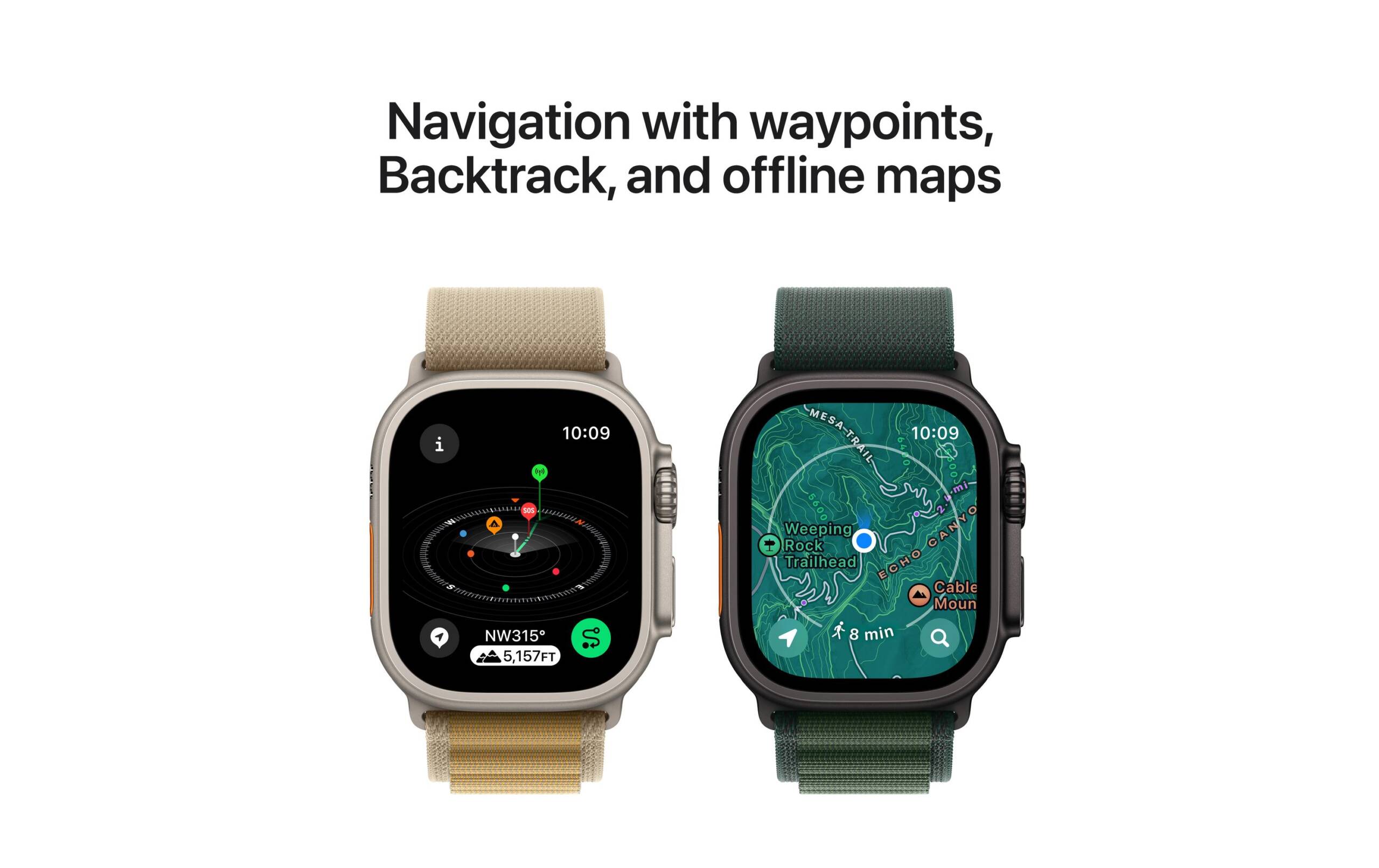 Apple Watch Ultra 2 2024 Natural Titanium mit Natural Titanium Milanese Loop - S – Bild 7