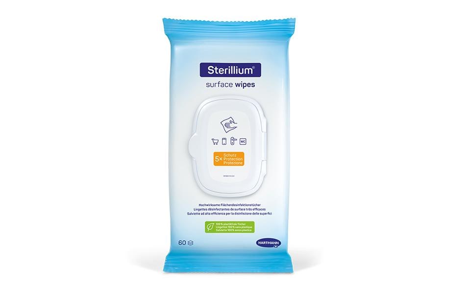 Sterillium Surface Wipes 60 Stück plastikfrei