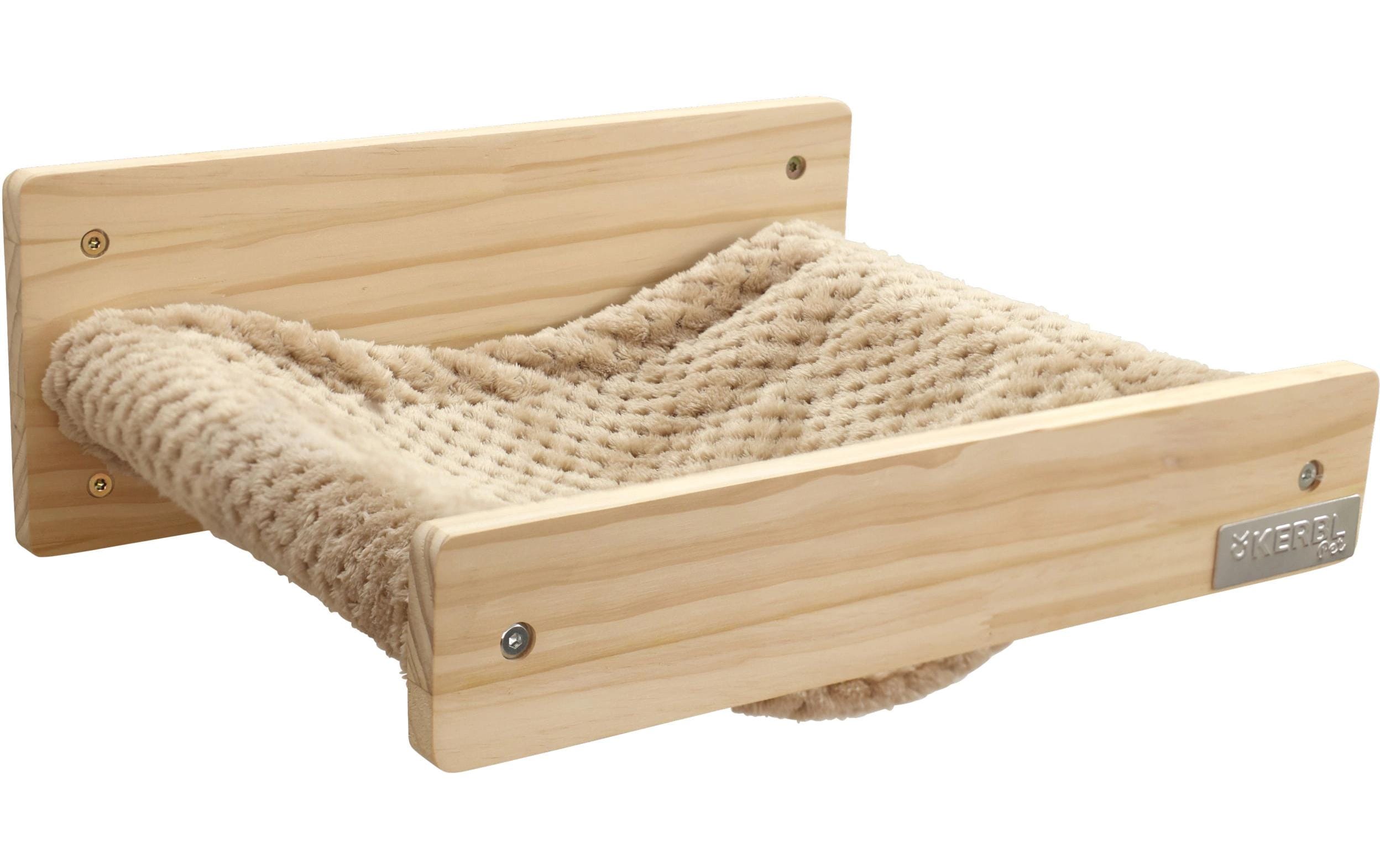 Kerbl Wandhängematte Timber 38x33.5x16cm, natur/taupe