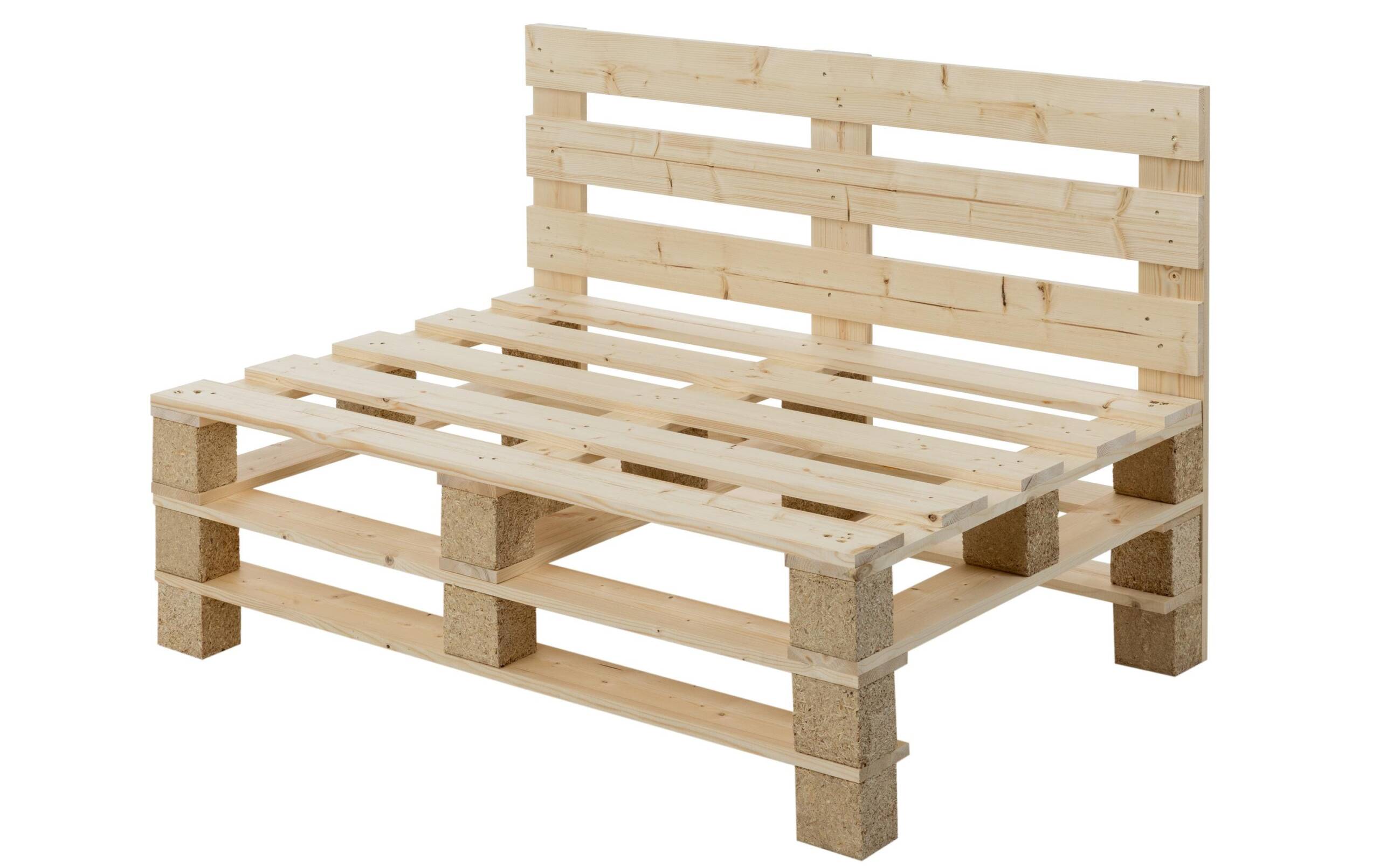 COCON Palettensofa natur 120x80xH80cm, Fichte/Tanne, 70% FSC