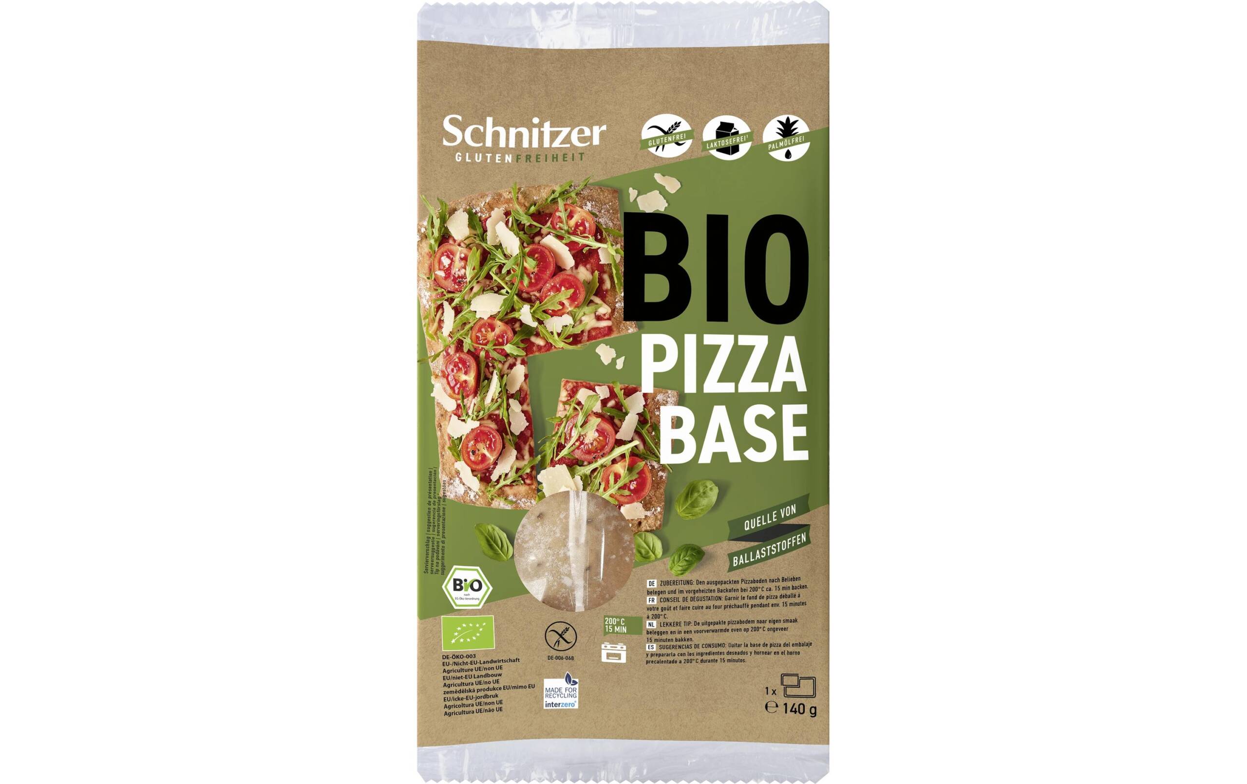 Schnitzer Bio Pizzabase 140 g