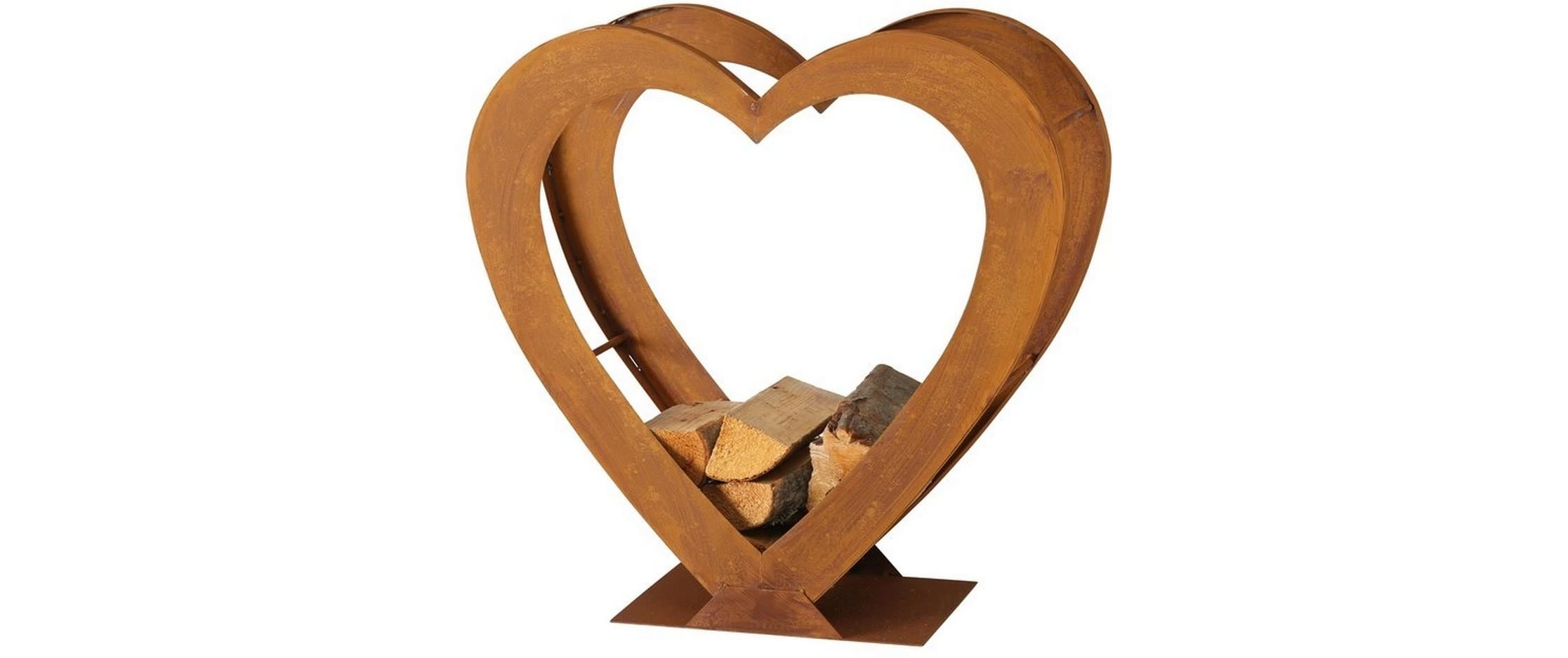 Boltze Kaminholzregal Tobias Metall, 74x28x71cm