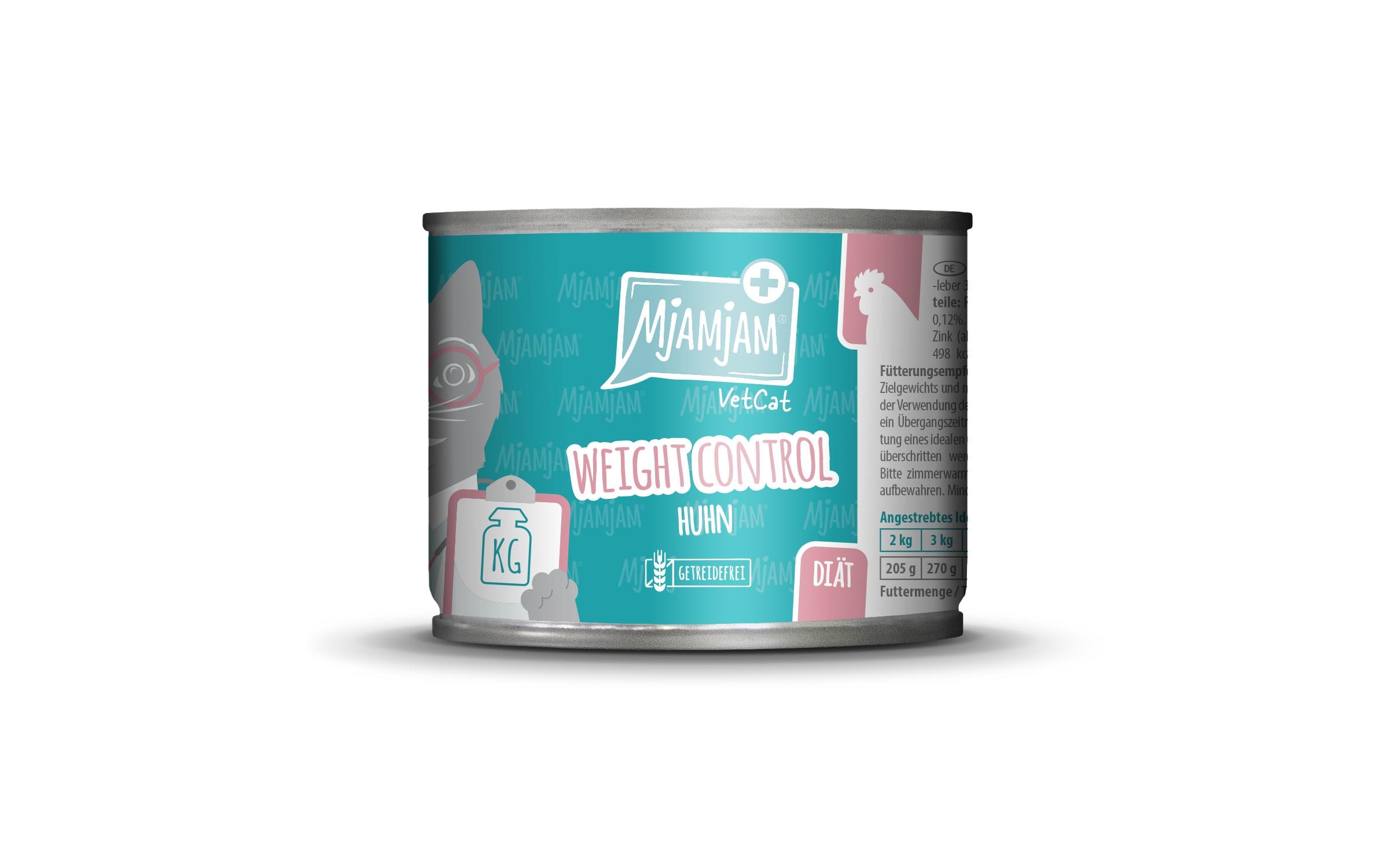 Mjamjam VetCat Diät 200g Weight Control, Huhn