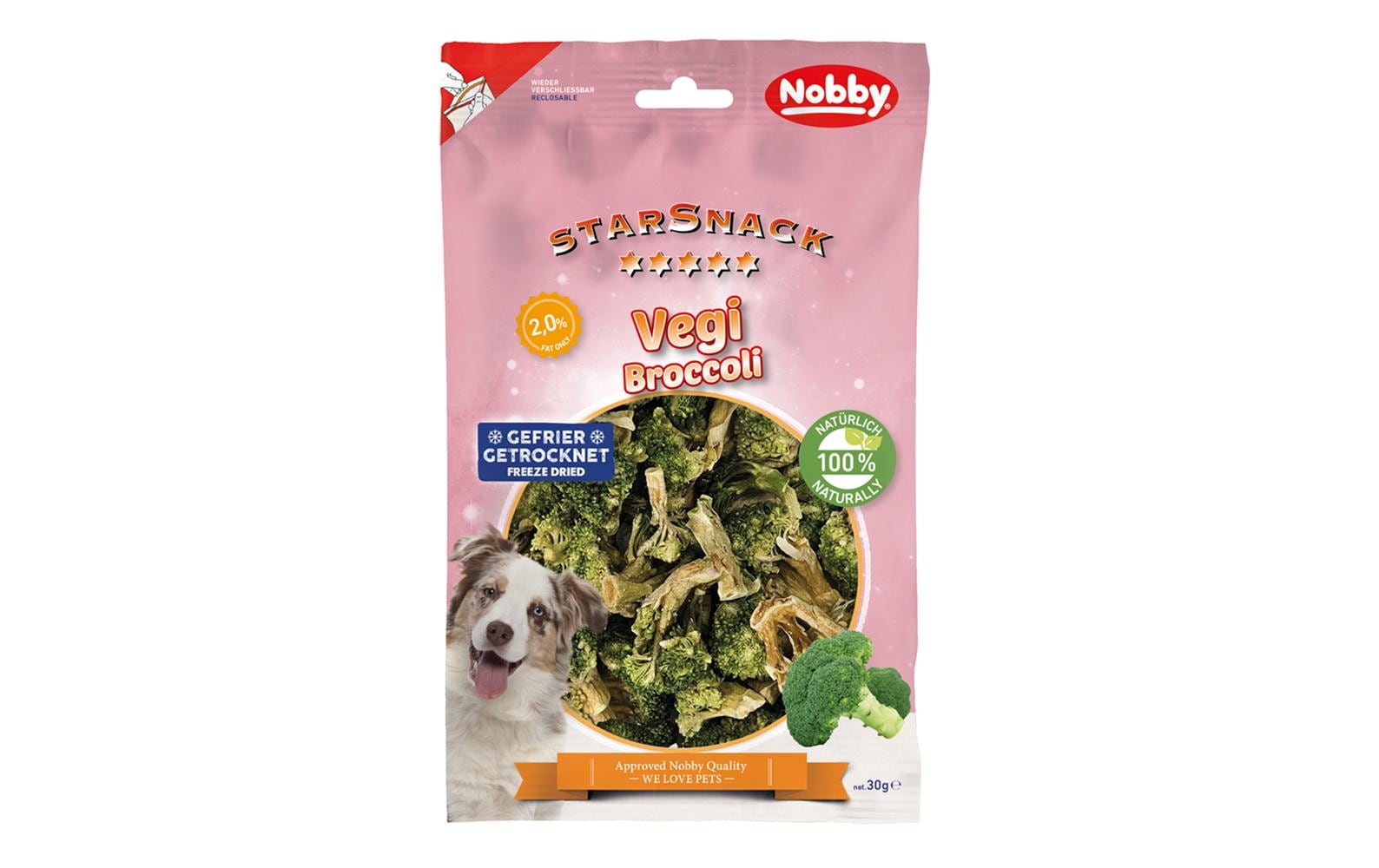 Nobby StarSnack VEGI Broccoli 25 g Gefriergetrocknet