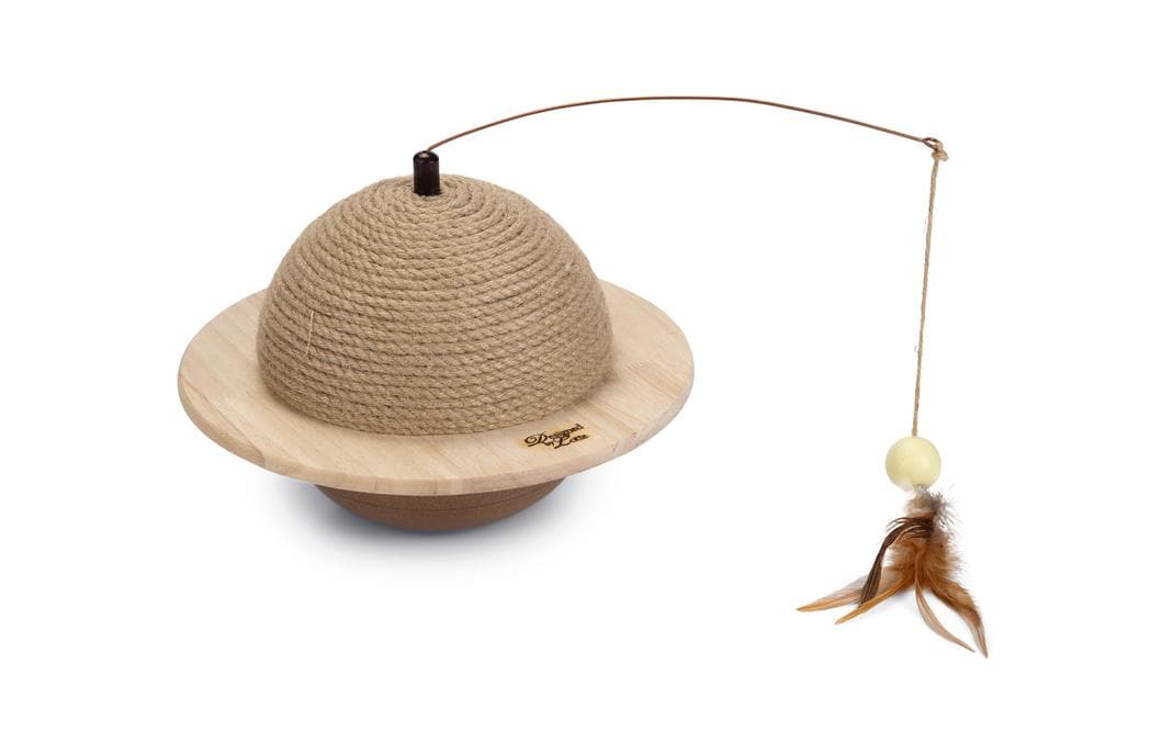 Designed by Lotte Holz Kratzball Holz/Jute 29,5x29,5x20cm