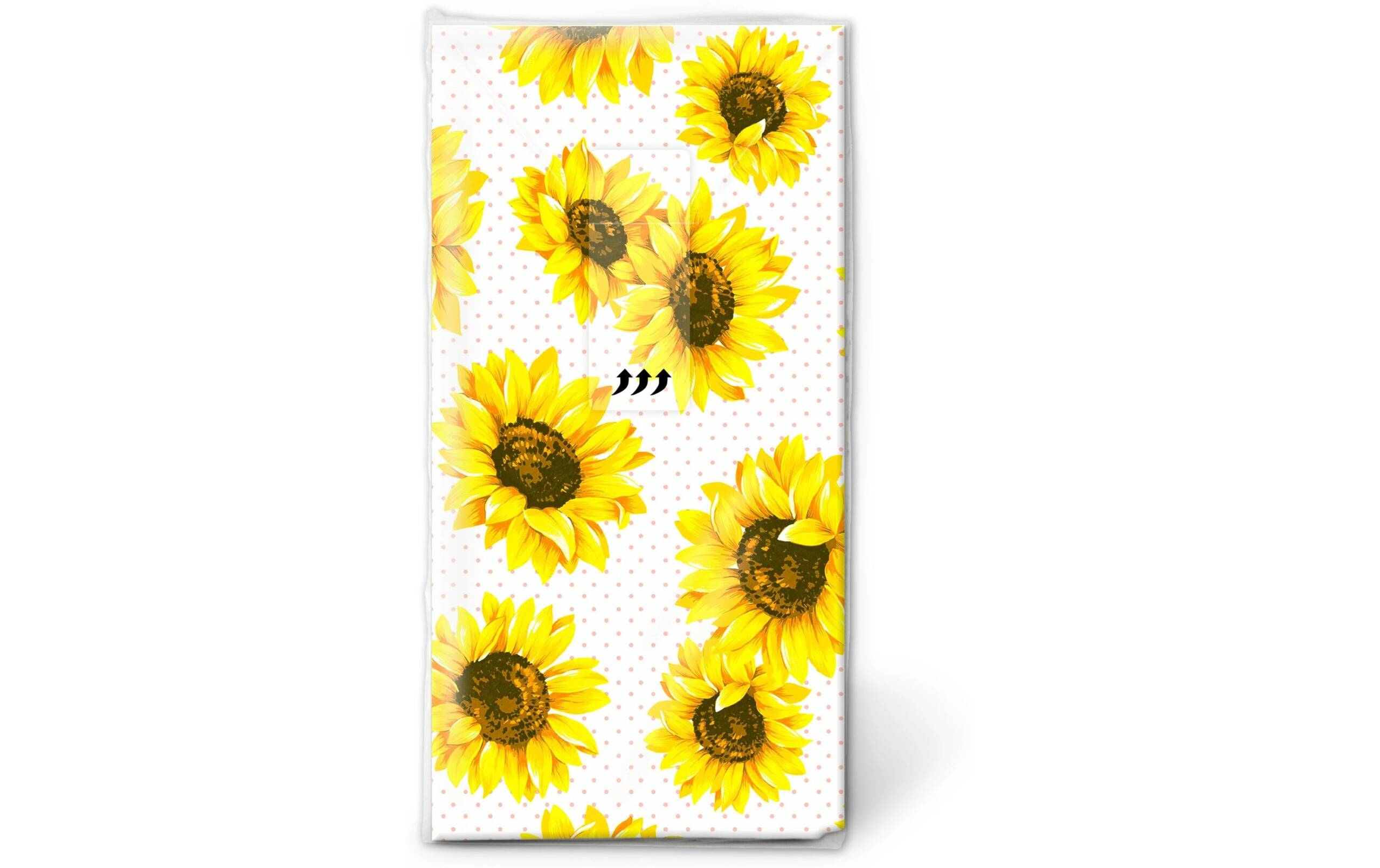 Paper + DesignTaschentuchSunflowergarden 21.5x22cm, 10 Stück. 4-lagig FSC