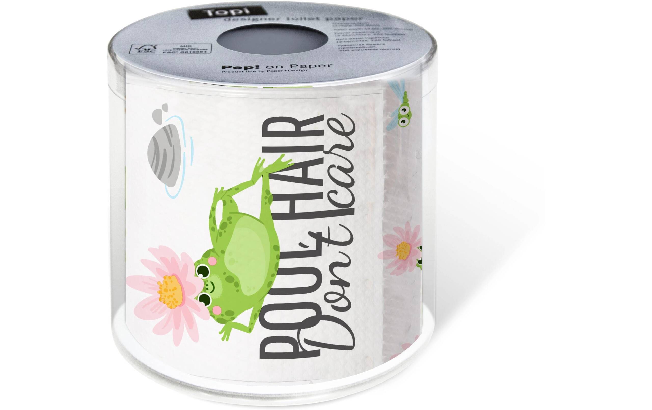 Paper + Design Toilettenpapier Pool Hair 0.1x22m, 200 Blatt FSC