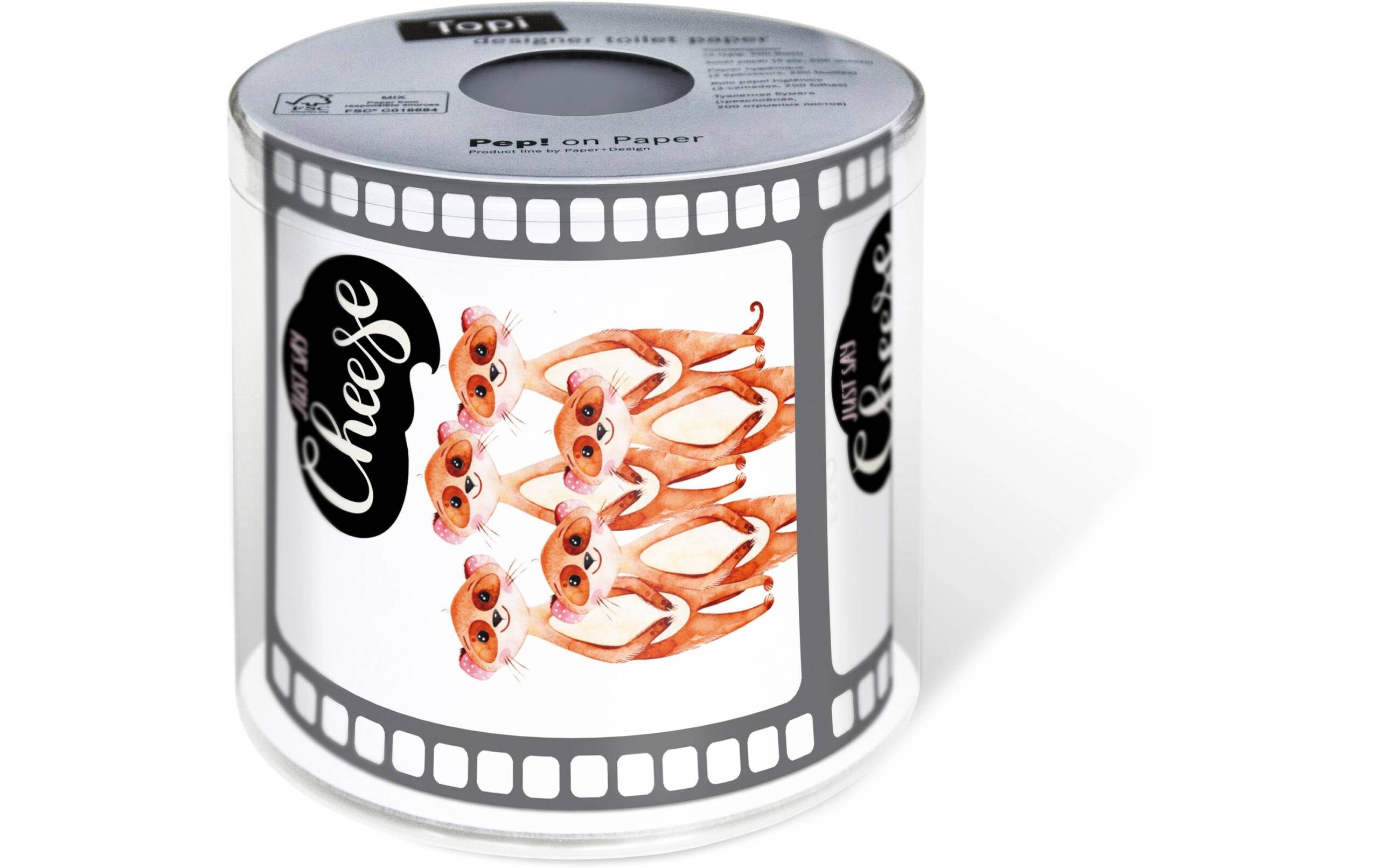 Paper + Design Toilettenpapier Say Cheese 0.1x22m, 200 Blatt FSC