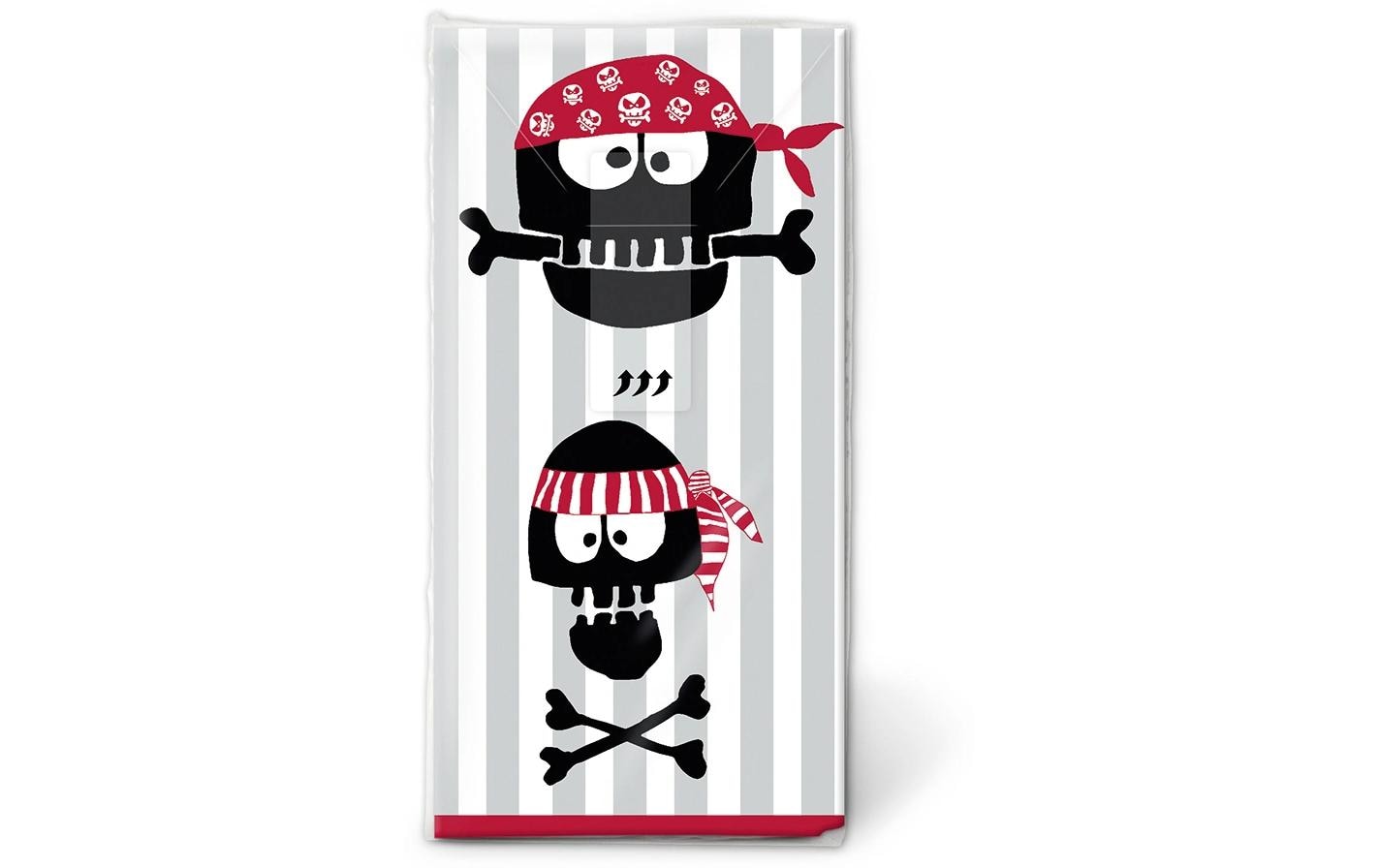 Paper + Design Taschentuch Pirates Ahoi 21.5x22cm, 10 Stück. 4-lagig FSC