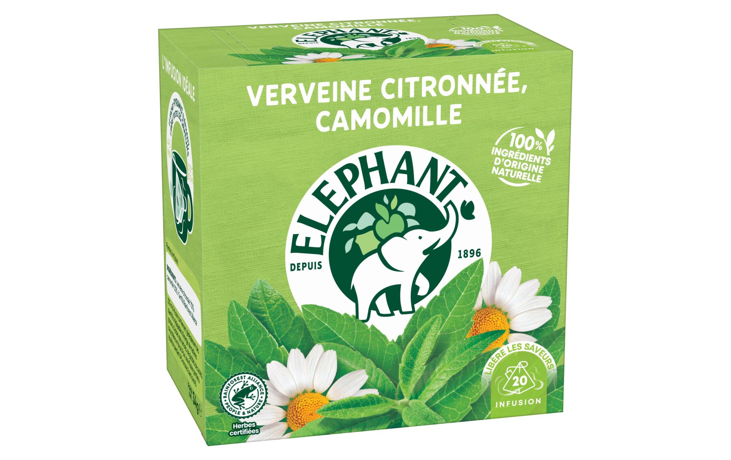Eléphant Verveine Citronnée, Camomille 20 Stück