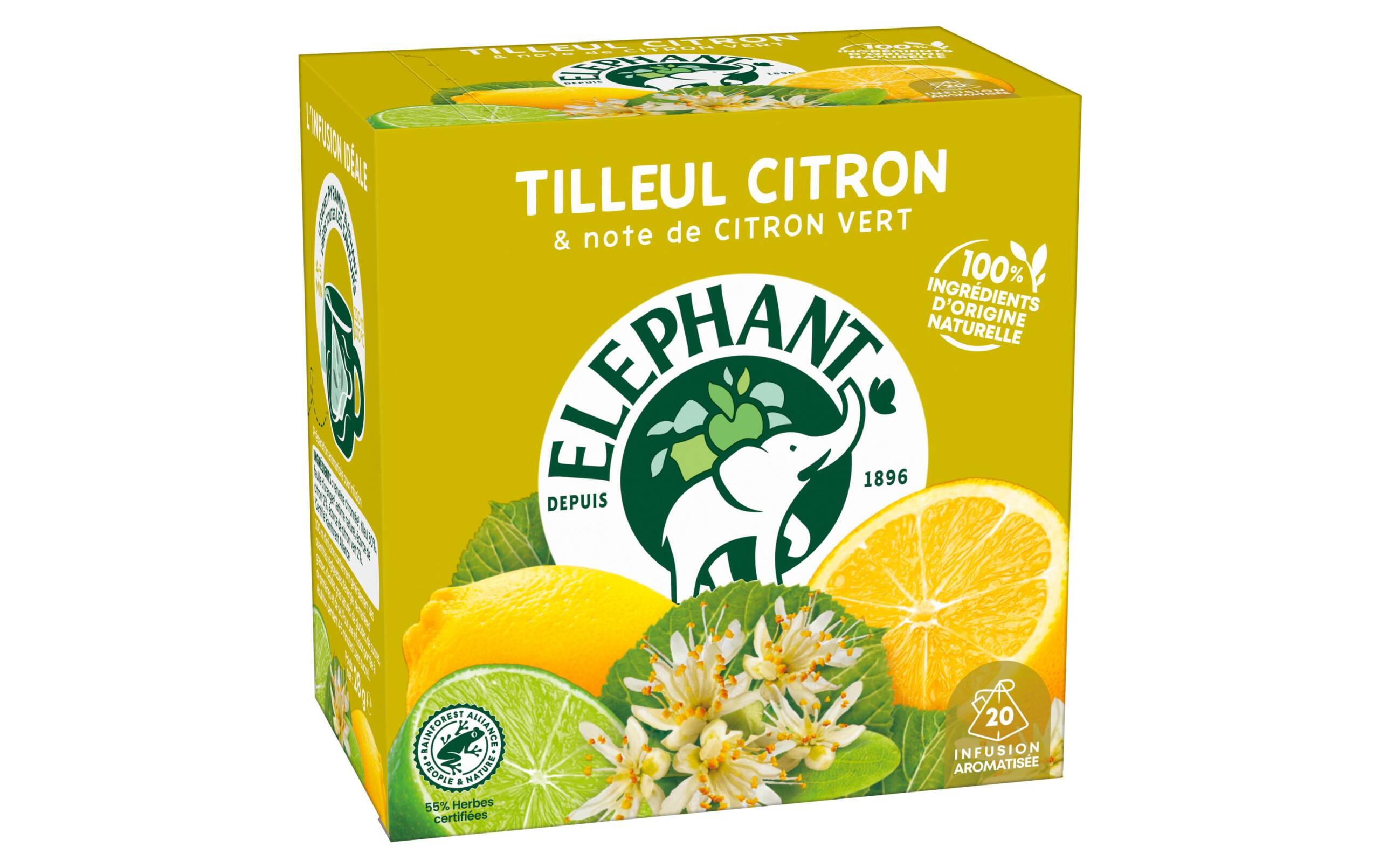 Eléphant Infusion Tilleul Citron 20 Stück