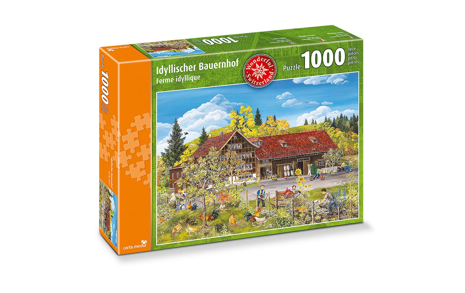 Puzzle Idylischer Bauernhof 1000 Teile
