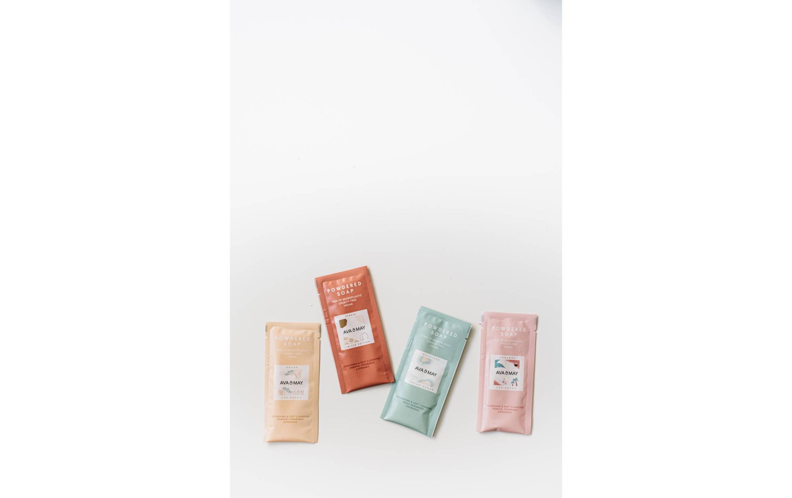 AVA & MAY Seifenpulver Set 4 Geschmäcker 15g Seifenpulver zum anrühren 185ml Wasser