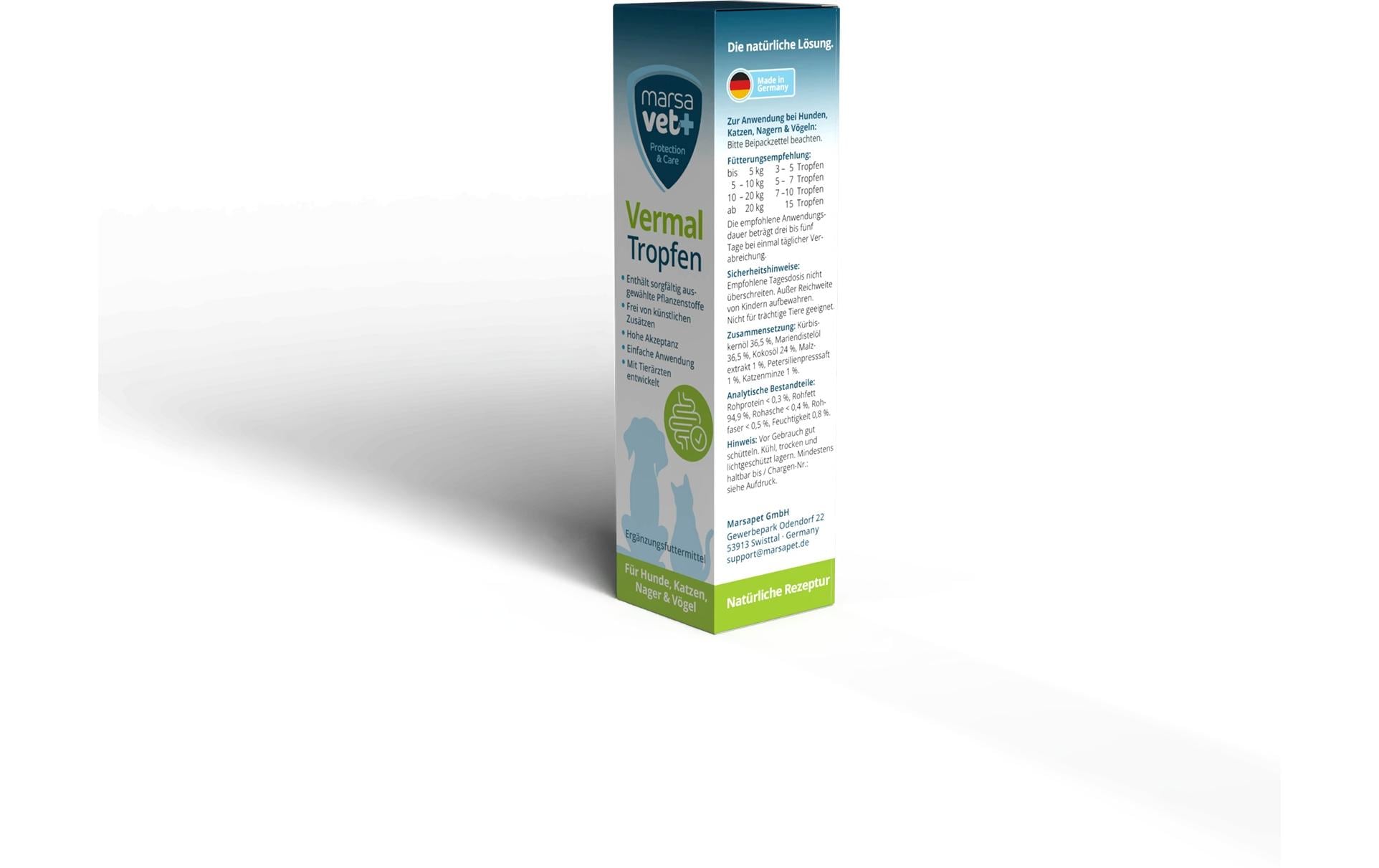 Marsavet Vermal-Tropfen 50ml natürliche Lösung nach kuriertem Wurmbefall – Bild 4